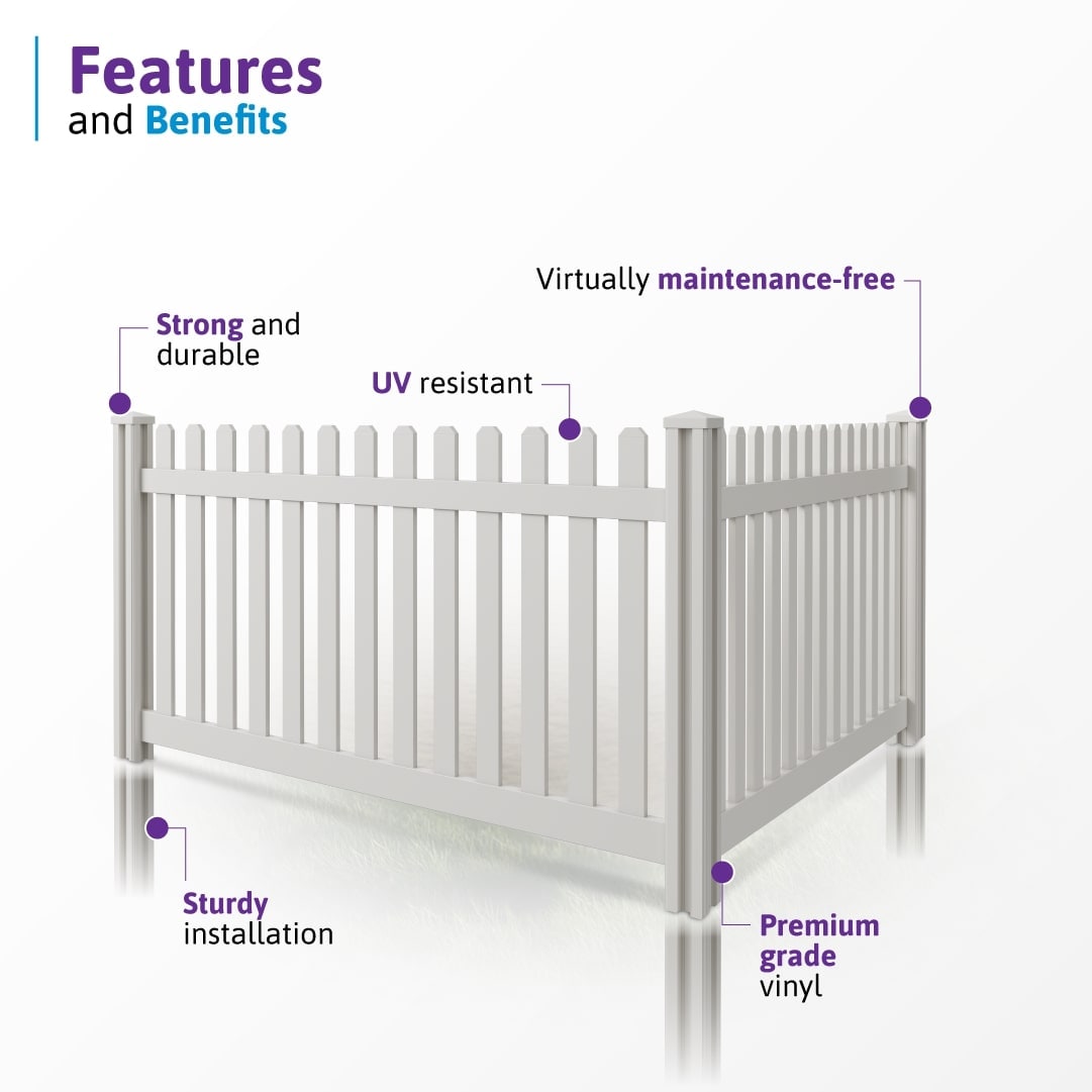 WamBam Fence VF13003 Vinyl-Fence-Panels - View #4