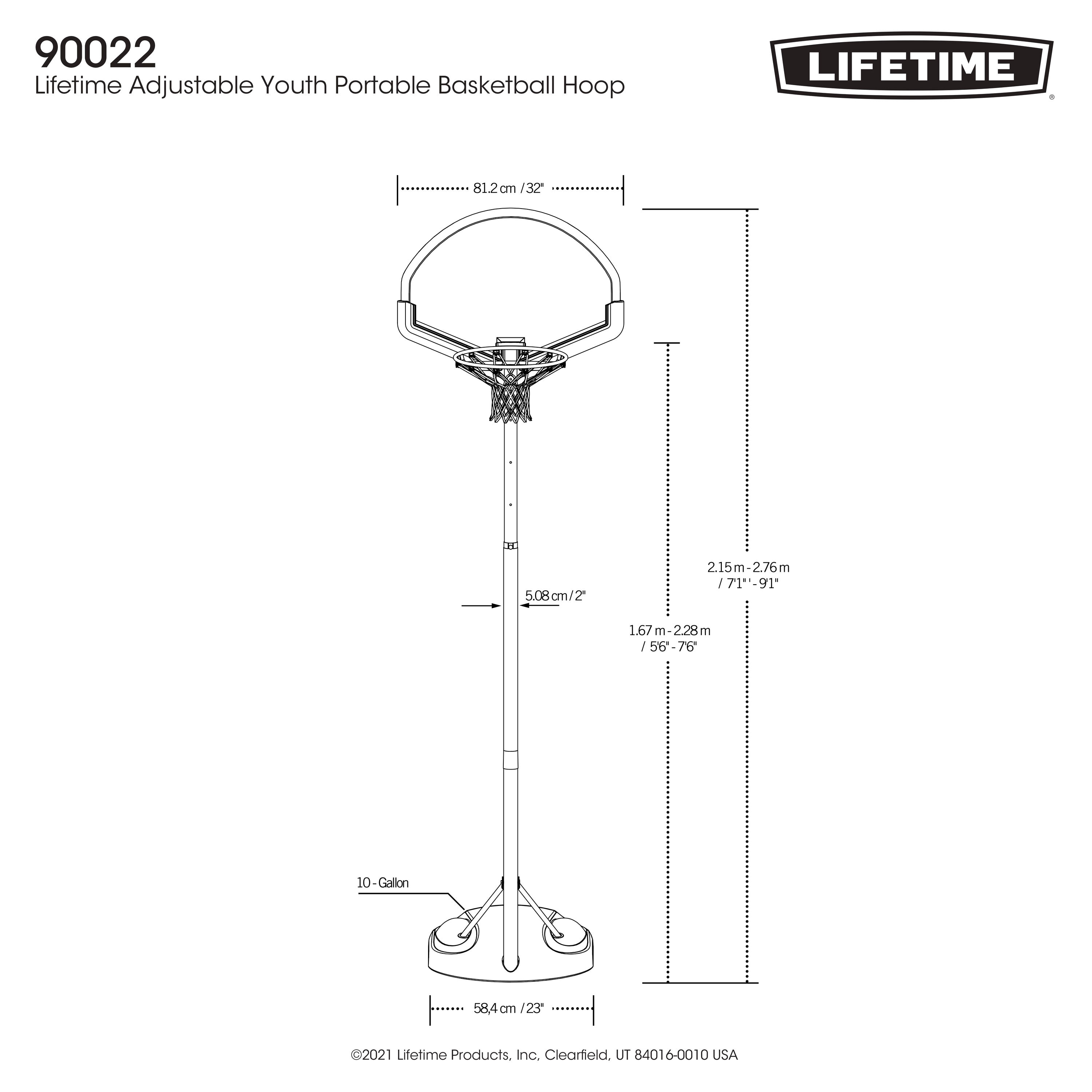 LIFETIME PRODUCTS 90022 Basketball-System - View #14