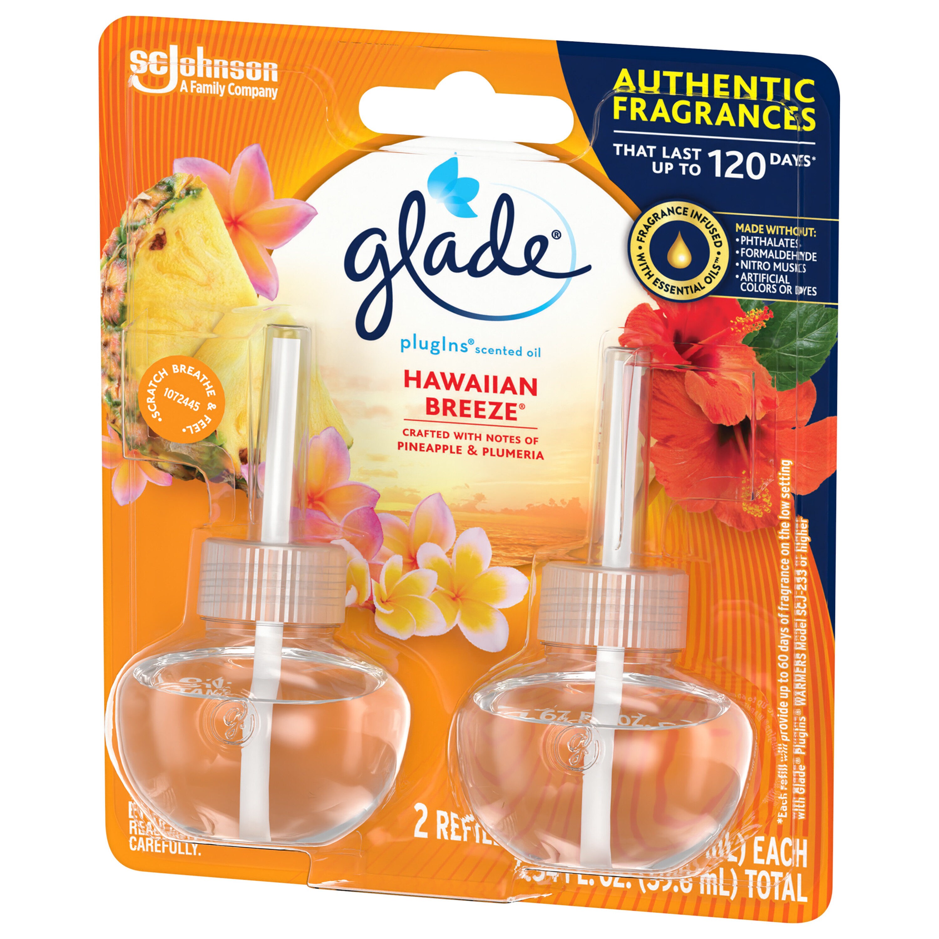 Glade 0.67-fl oz Hawaiian Breeze Refill Air Freshener (2