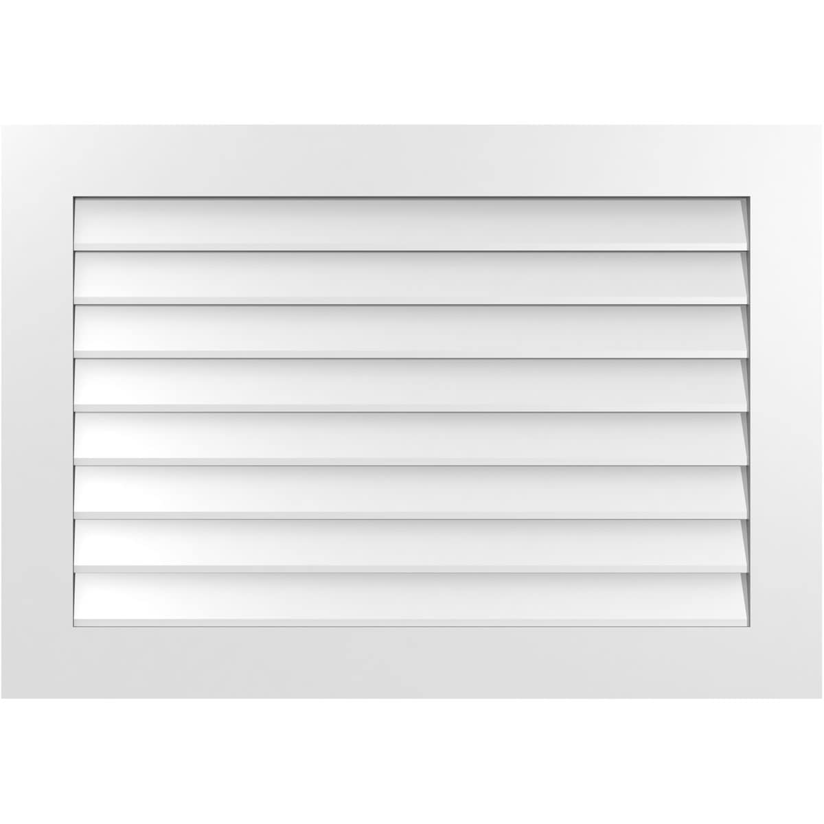 Ekena Millwork GVPVE40X2801SN 40-Inches x 28-Inches Off-white Rectangle PVC Gable Louver Vent