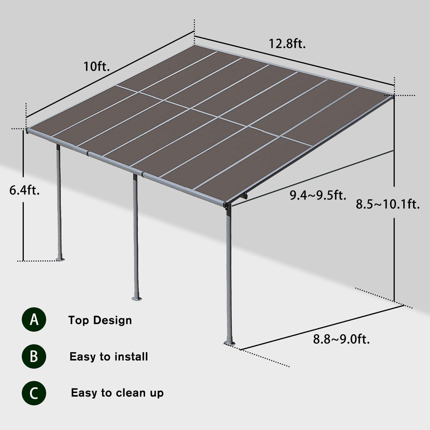 Aoodor A102-PBNBN carports - View #2