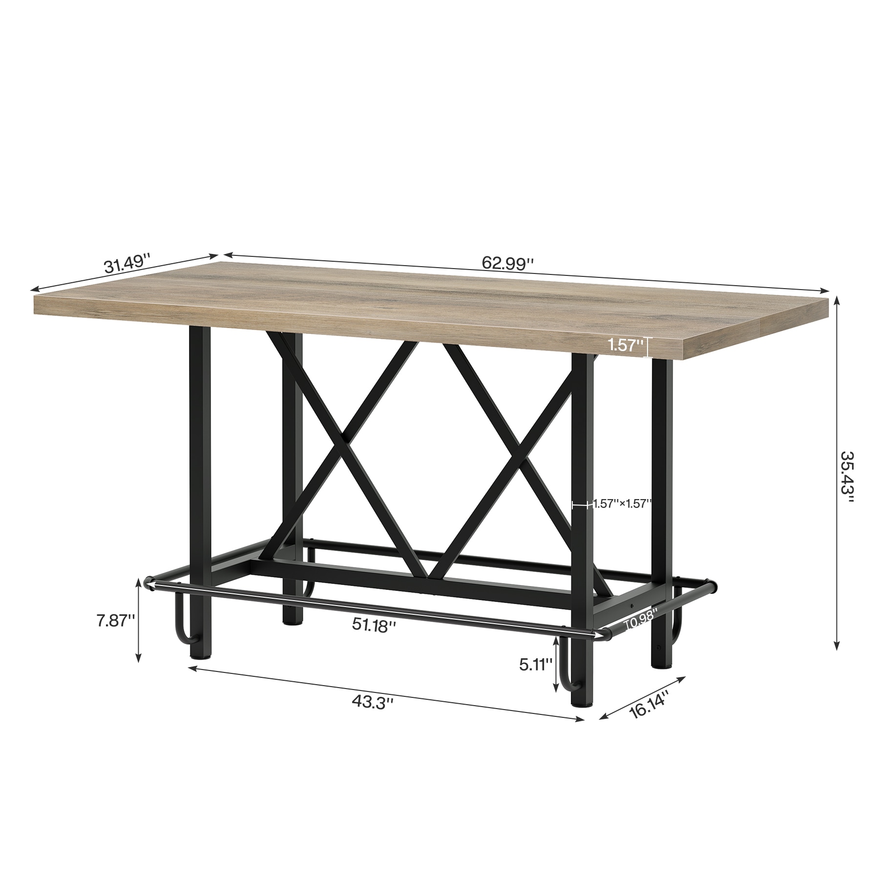 Fnova LWTJ-JW0954 Dining-Tables - View #3
