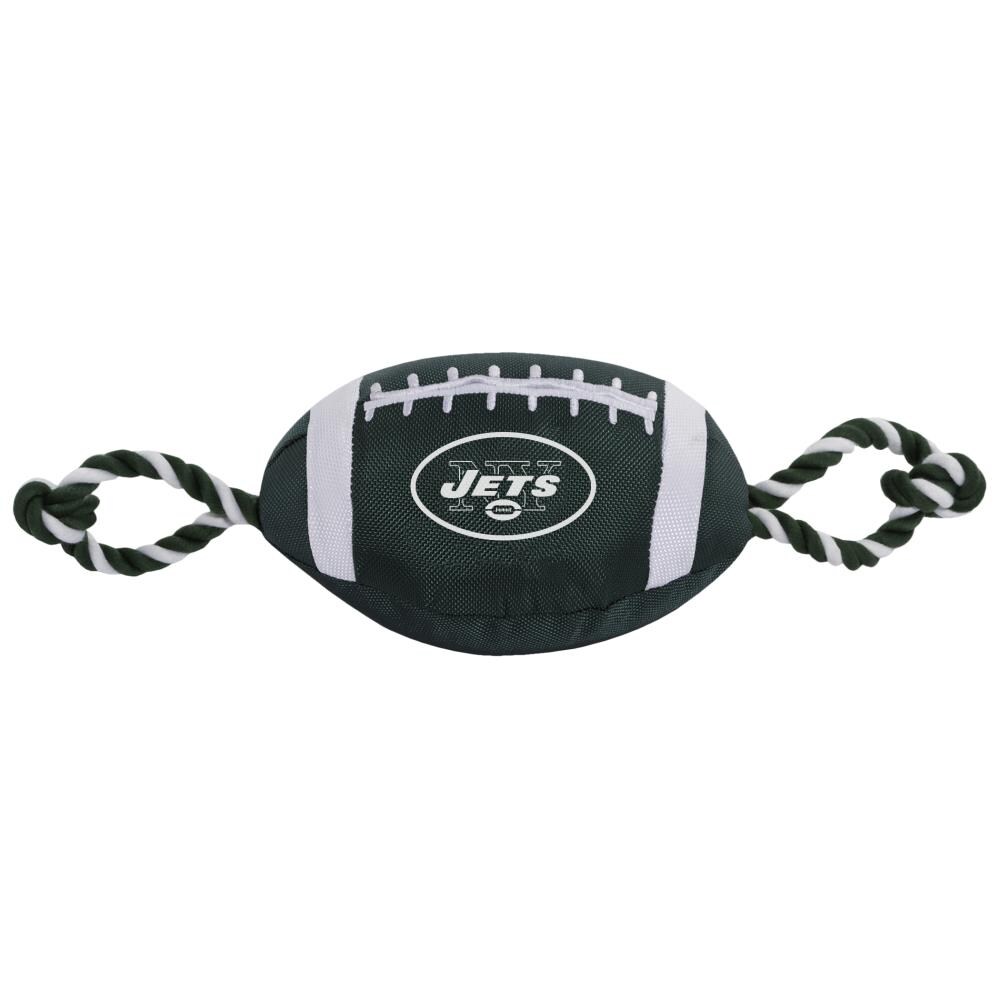 Pets First NFL New York Jets Plush Football Rope Toy for Dogs