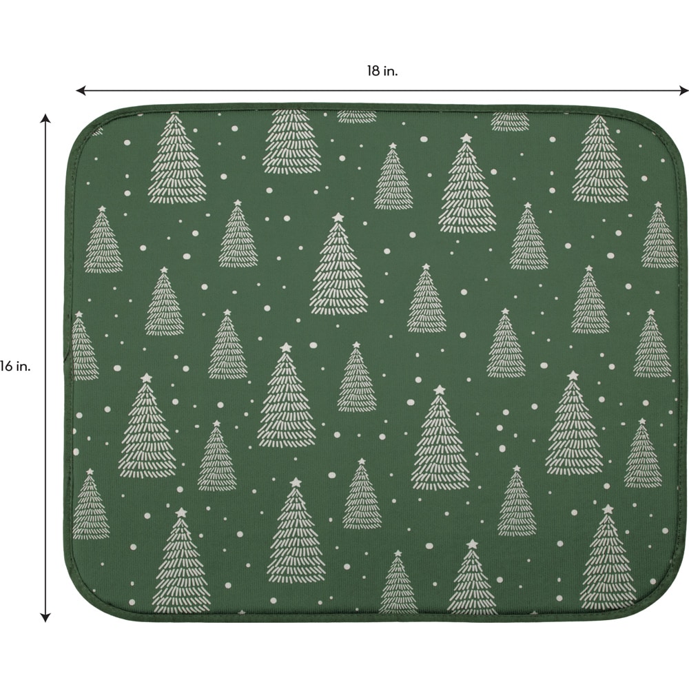 Style Selections 16-in W x 20-in L x 2-in H Microfiber Drying Mat