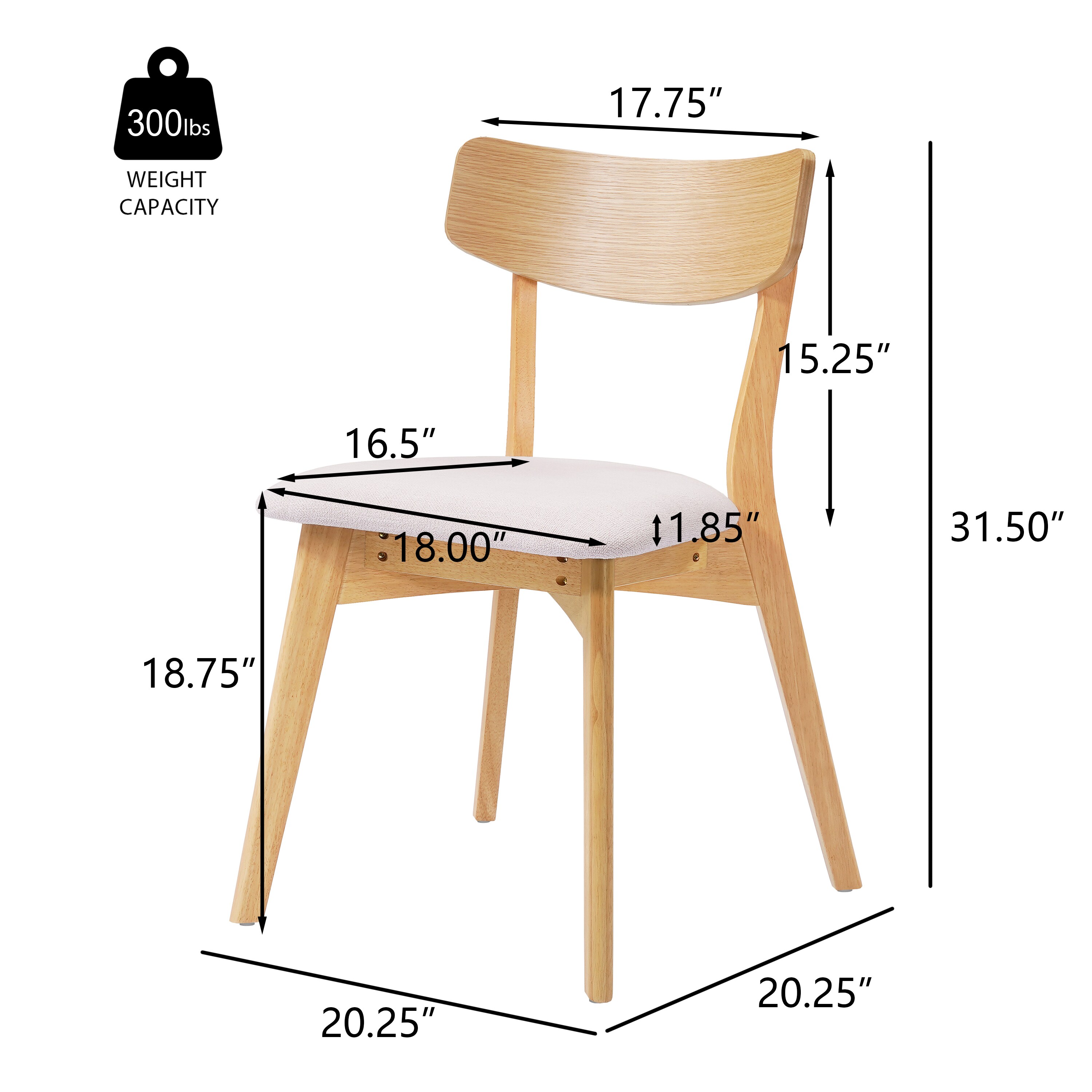 LUXEYARD DS-R-O-1182 Dining-Chairs - View #3