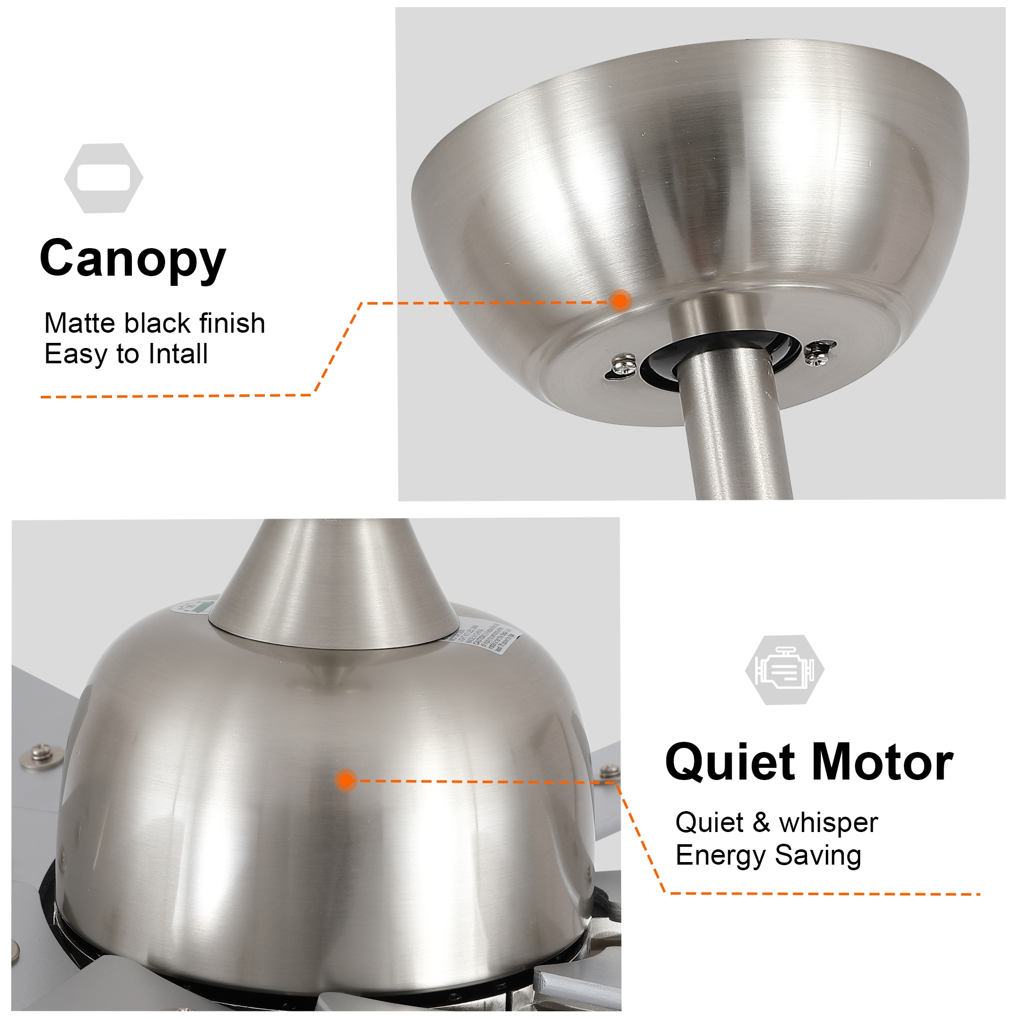 WELLFOR KBSE-6005 Ceiling-Fans - View #7