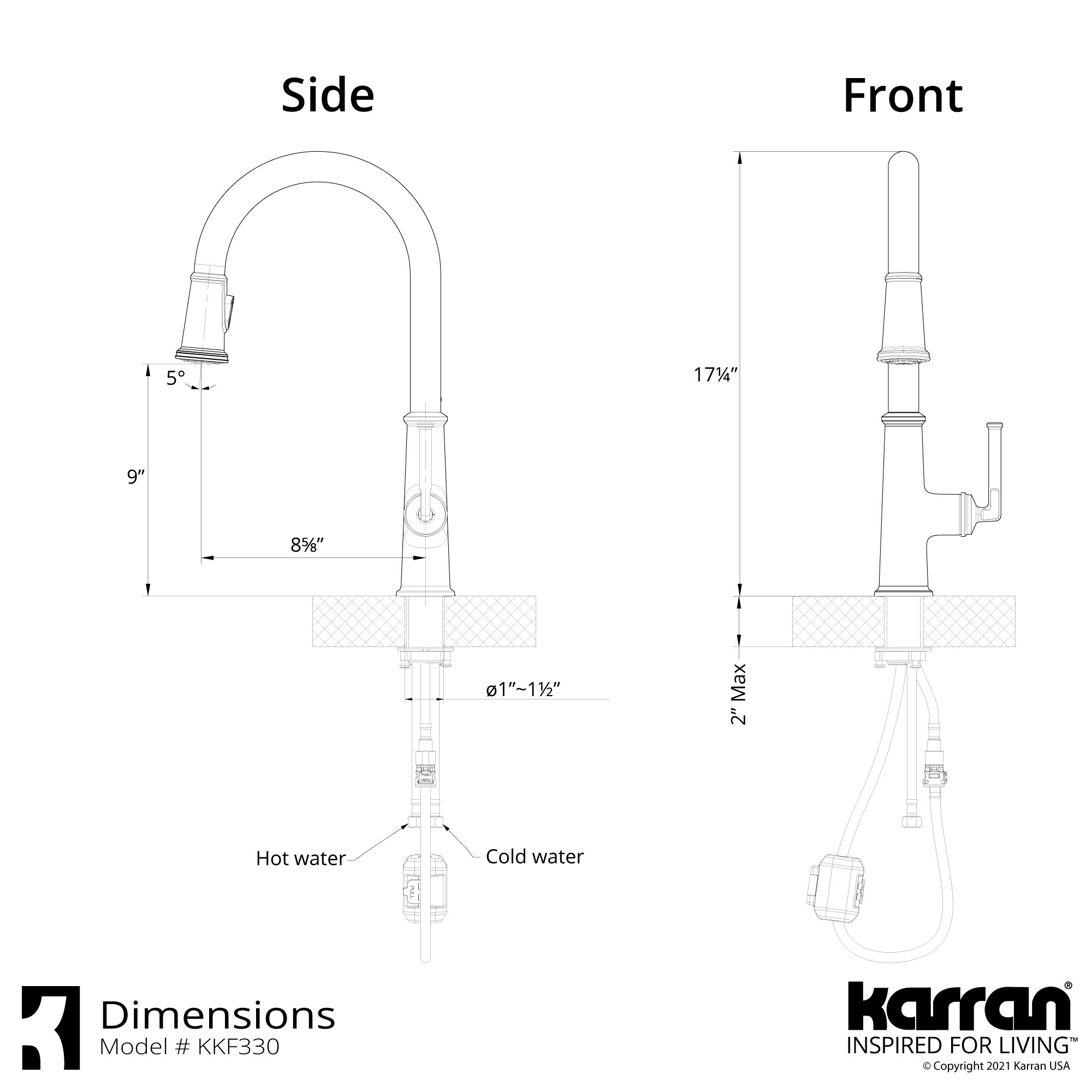 Karran QT710GRKKF330MB Kitchen-Sinks - View #11