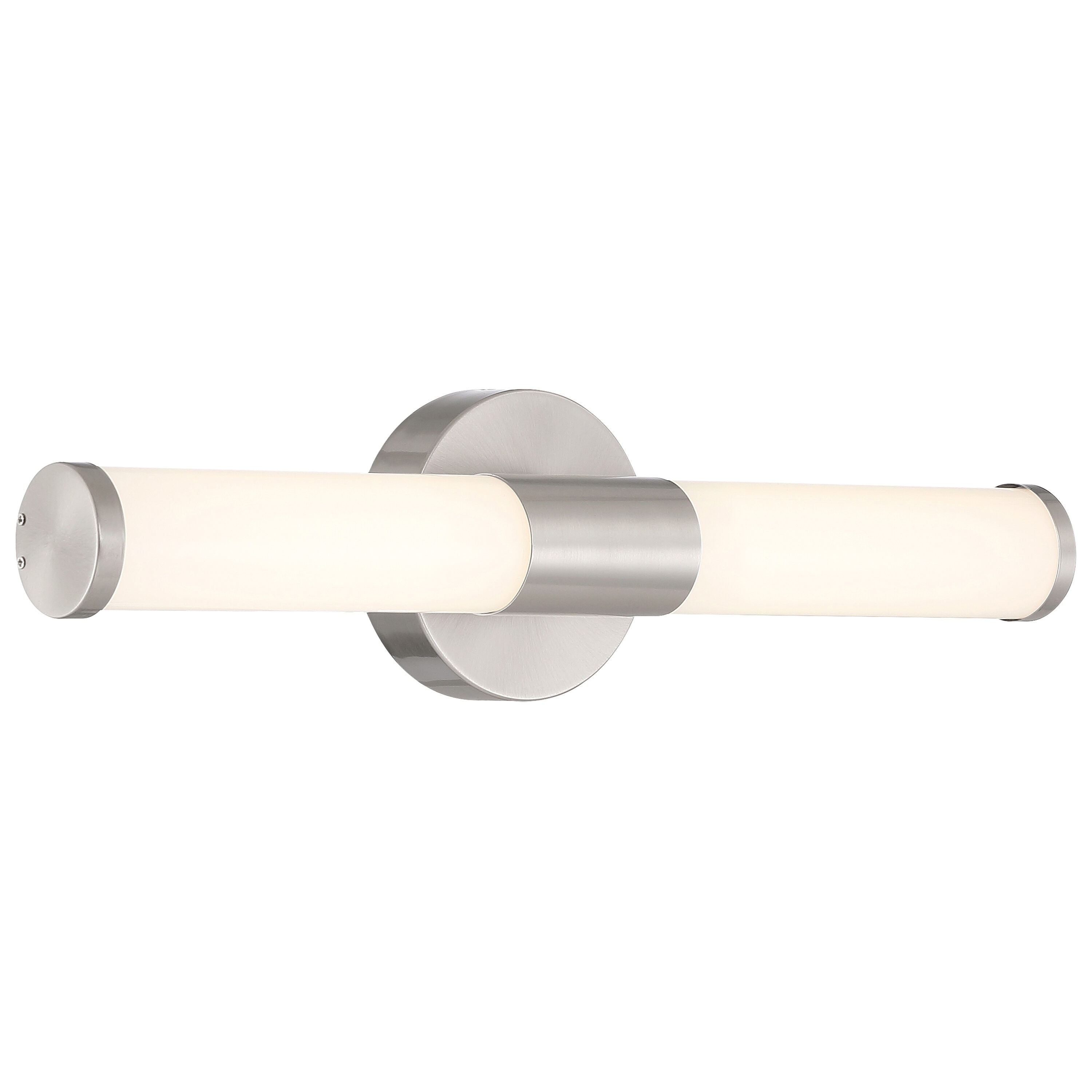 Access Lighting 62535LEDDCS-BS/ACR Retreat 18-in 1 -Light Brushed Gray Integrated LED Transitional Vanity light