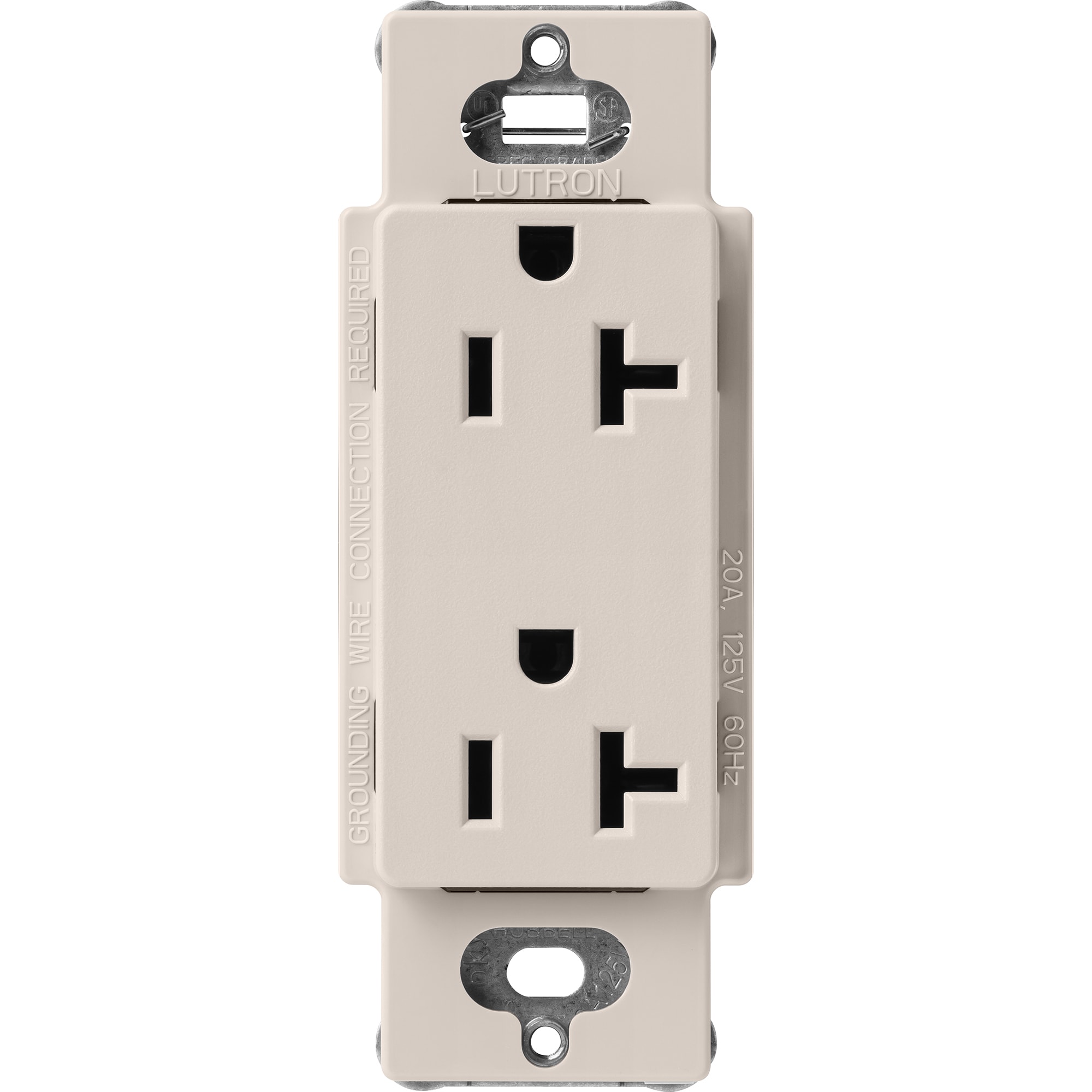 Lutron SCR-20-TP Claro 20 -Amp 120-volt Residential Decorator Outlet , Taupe