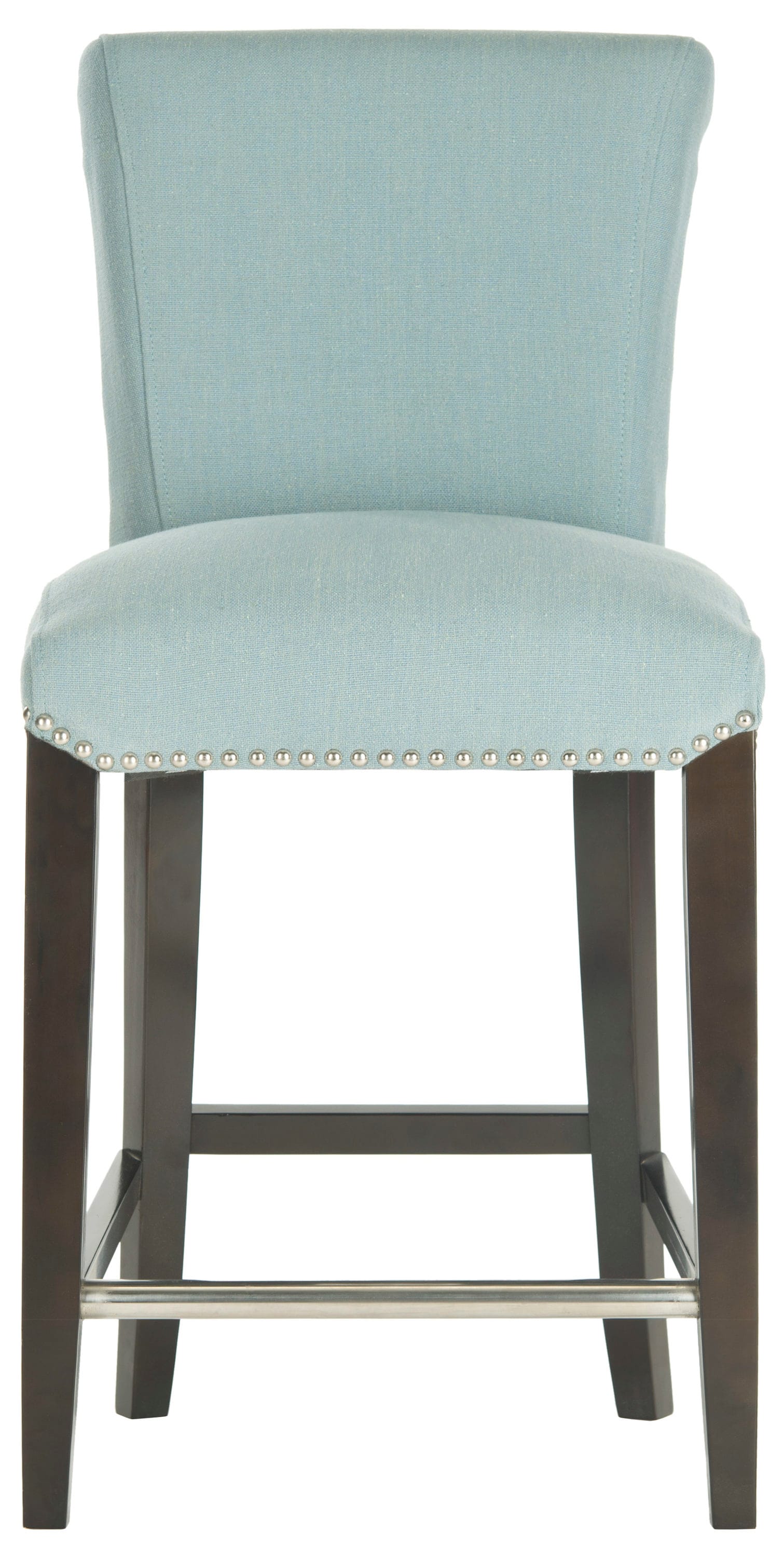 Safavieh Seth Counter Stool Sky Blue 25 in H Counter height