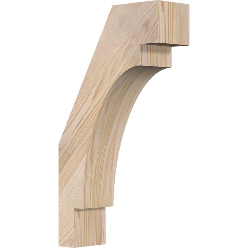 Ekena Millwork BRC04X10X18MRC00SDF 3-1/2-in x 10-in x 18-in Douglas Fir Unfinished Wood Merced smooth