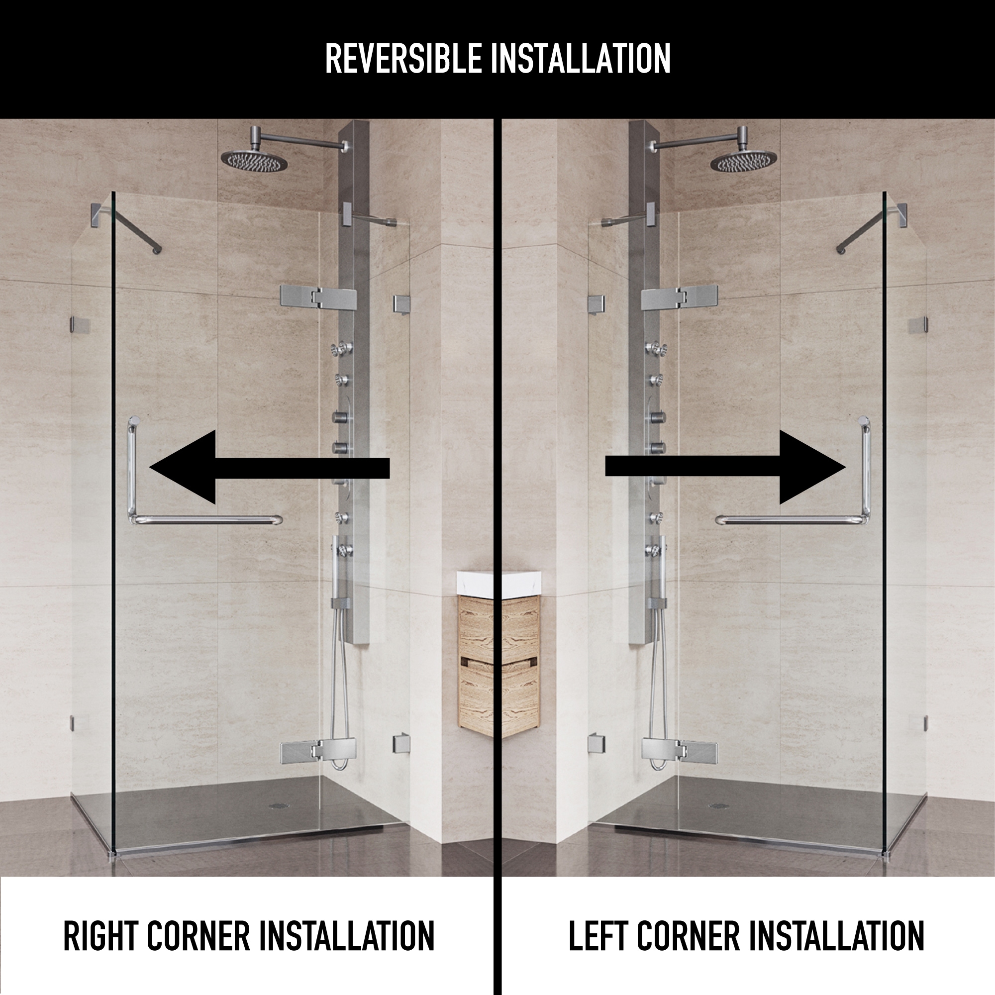 VIGO VG6011CHCL32 Shower-Doors - View #3