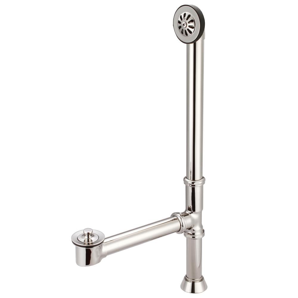 Water Creation WO-0001-05 Vibrant Polished Nickel WO-0001 Polished Nickel Drain/overflow kit Drain with Brass Pipe Included