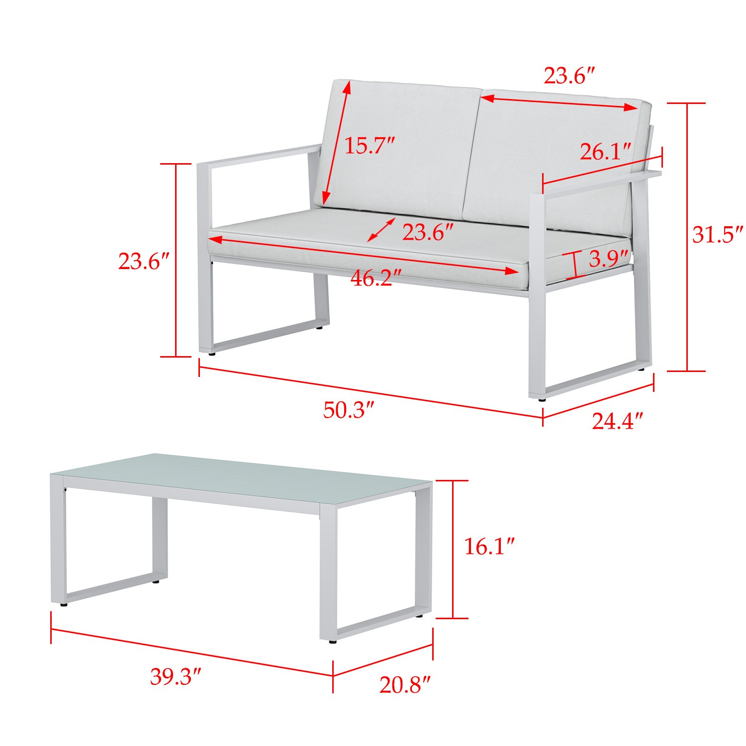 MIDHAM KF170301-02 Patio-Conversation-Sets - View #11