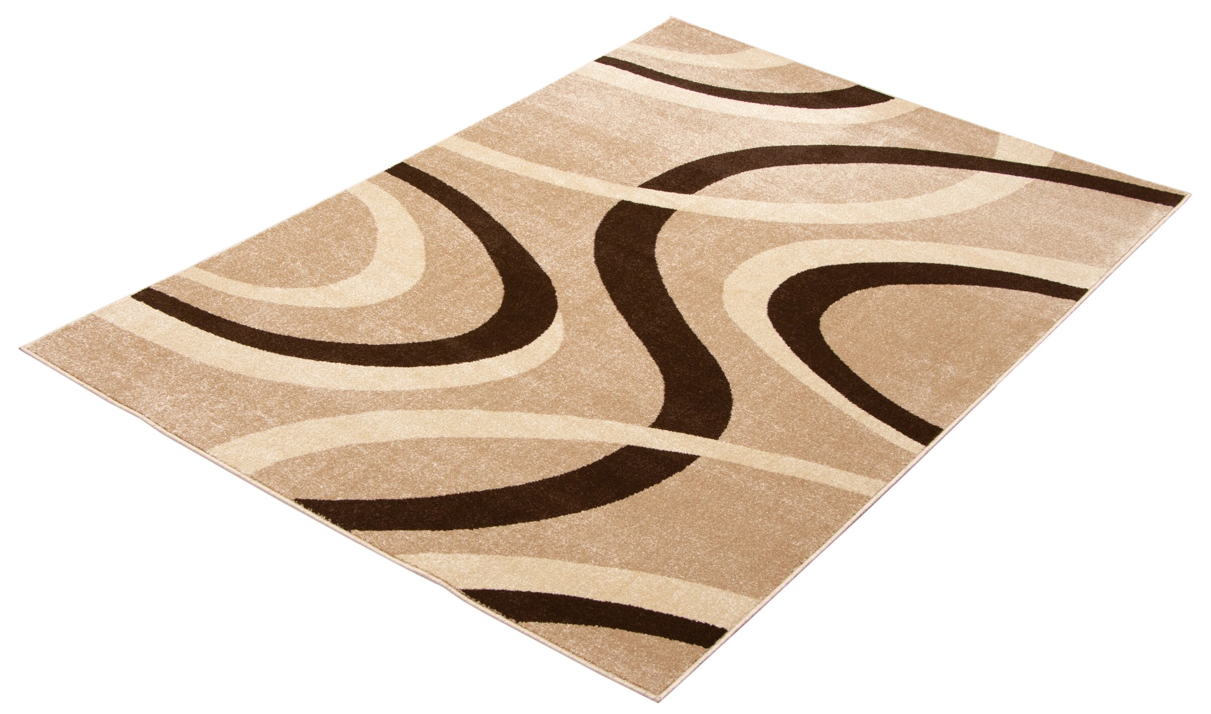 ECARPETGALLERY 8 X 10 (ft) Tan Indoor Abstract Area Rug in the Rugs ...