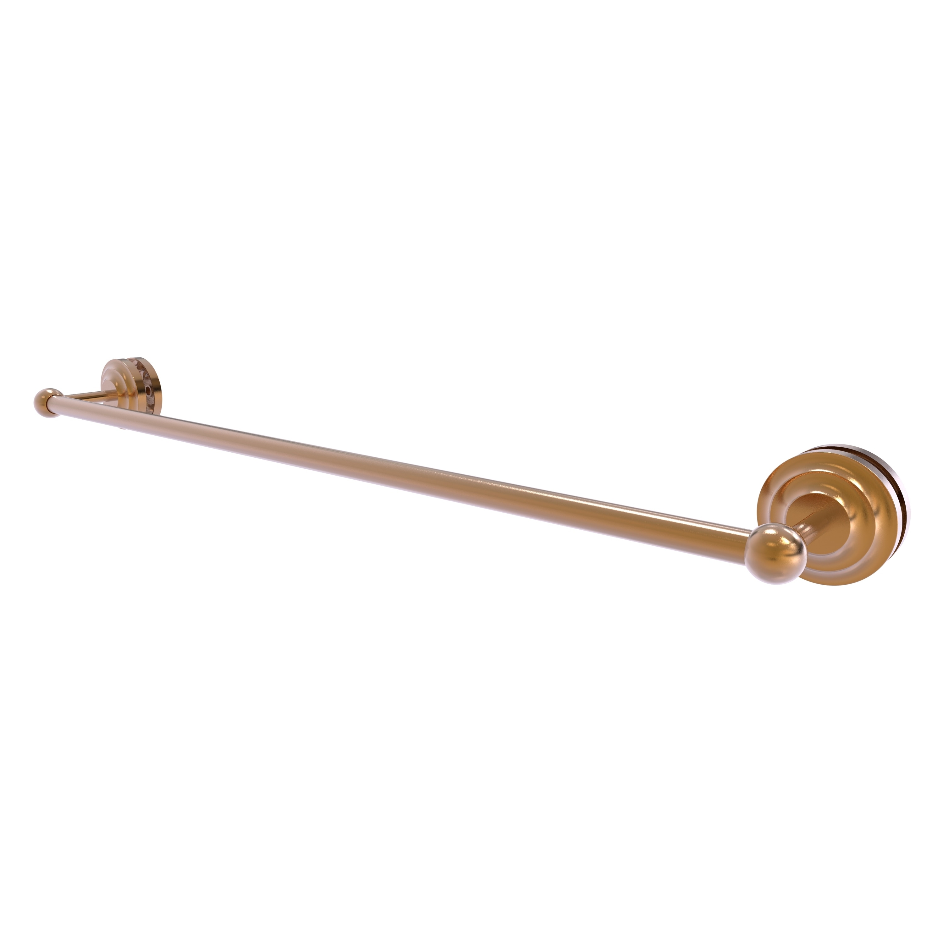 Allied Brass QN-41-SM-30-BBR Que New 30-in Brushed Bronze Wall mount Single Towel Bar
