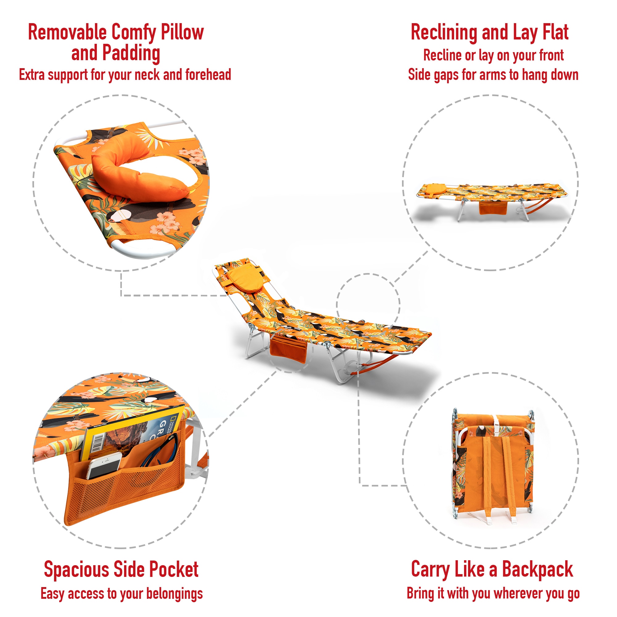Clihome CL-FCAB2025XOG2 Beach-Camping-Chairs - View #5