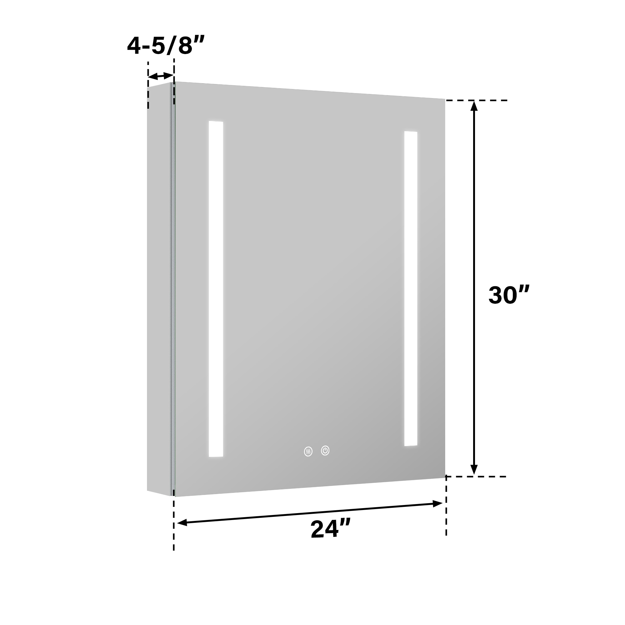 Forclover MEAM-VI2430L Bathroom-Medicine-Cabinets - View #14