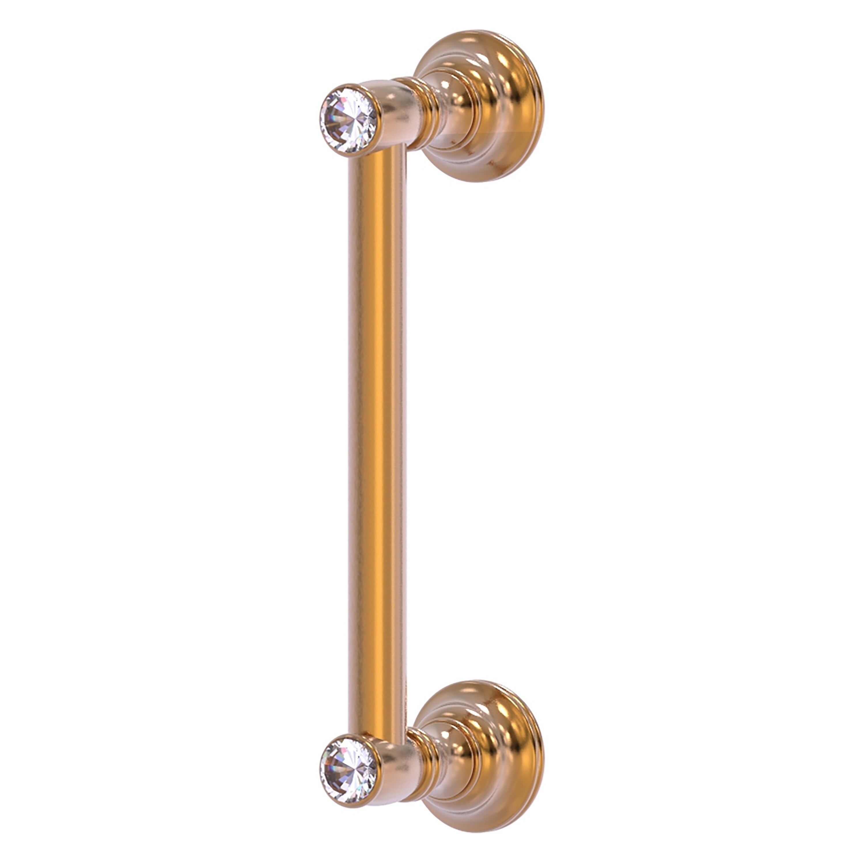 Allied Brass CC-3-8-BBR Carolina Crystal 8-in , 203mm Center to Center Brushed Bronze Dual Mount Cylindrical Bar For Use on Appliances Drawer Pulls