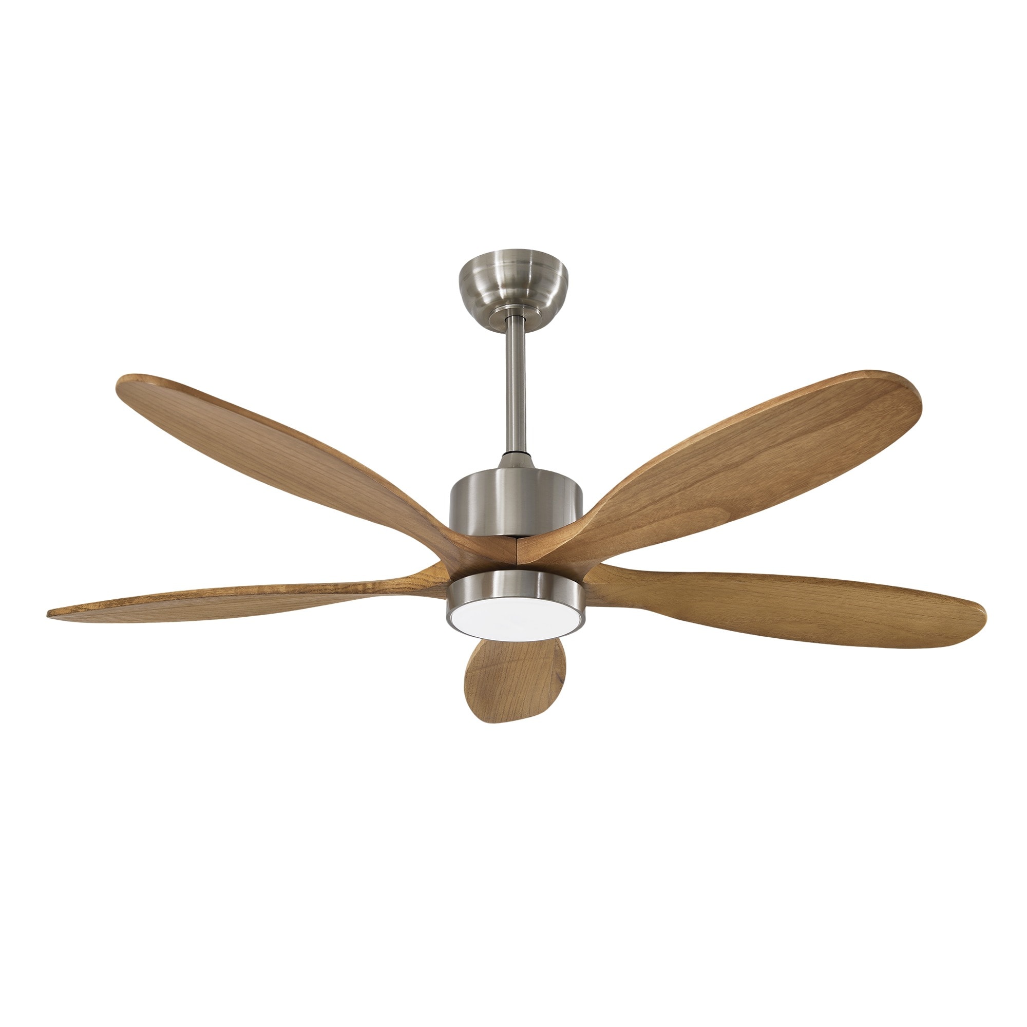 HyperDrop Cart 52-in Quiet Reversible DC Motor Ceiling Fan with Integrated Light and 6 Speed Levels for Patio Living Room