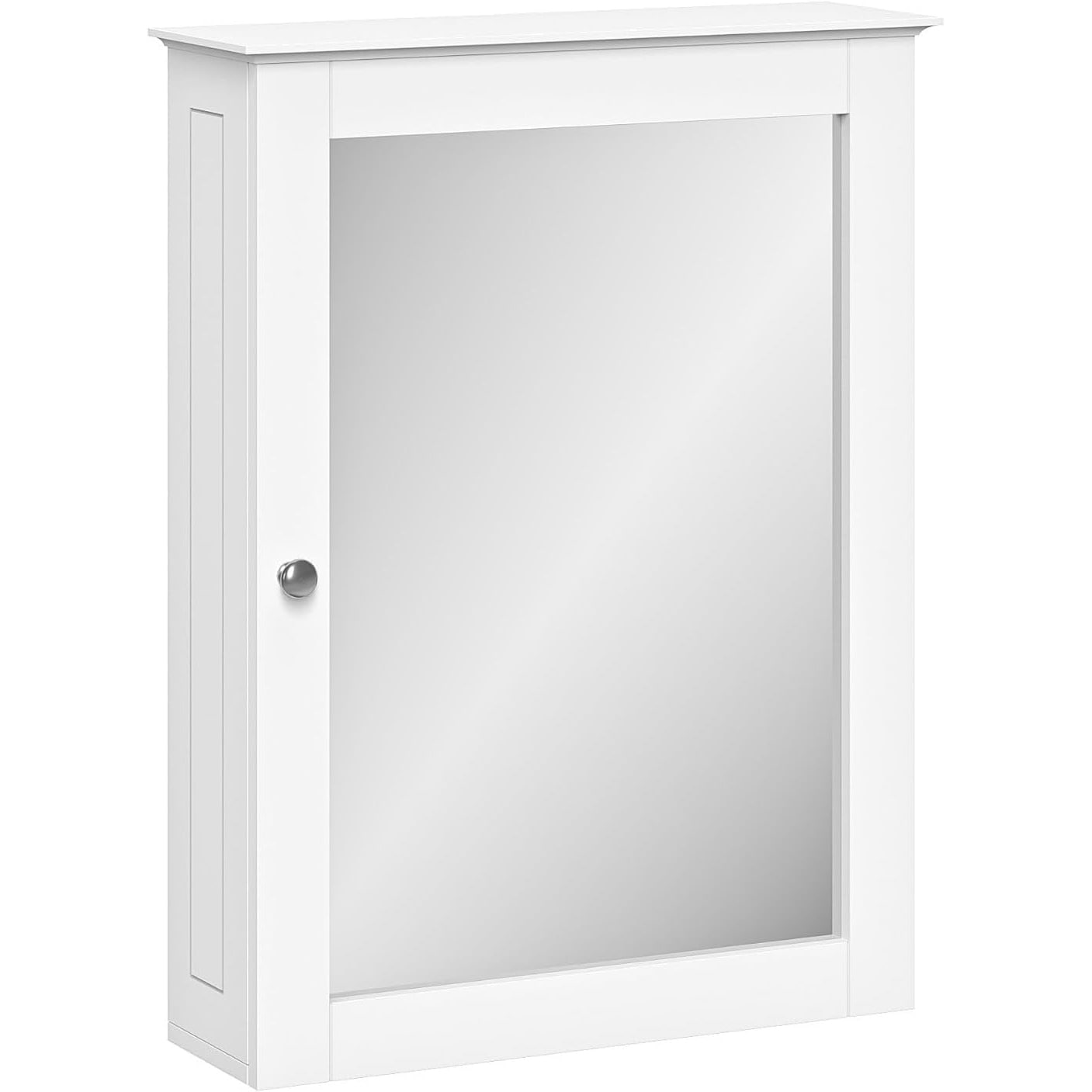 HechCab  18.38-in x 23.94-in White Wall-Mounted Medicine Cabinet with Mirror