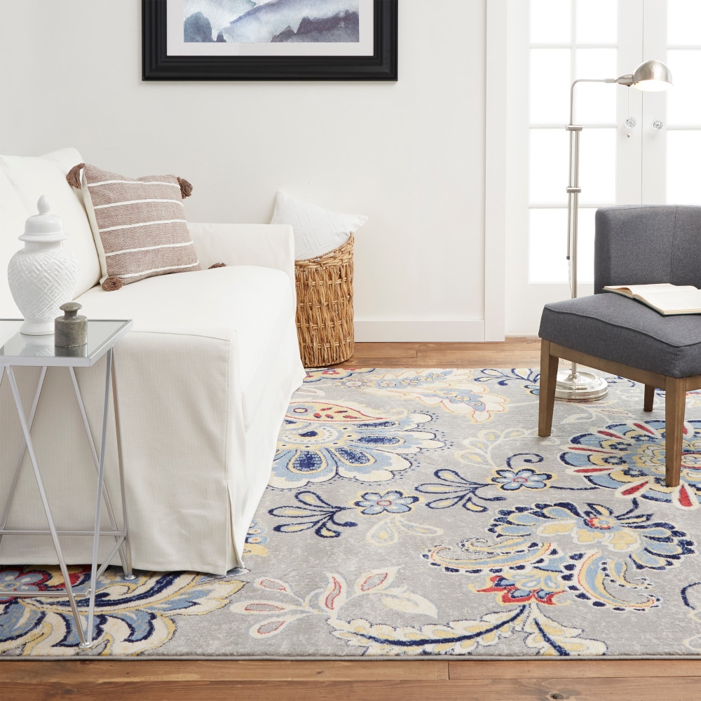 Home Dynamix 1N-HD5714-451 Tremont Lincoln 8 x 10 (ft) Loomed Polypropylene Gray Rectangular Indoor Area rug