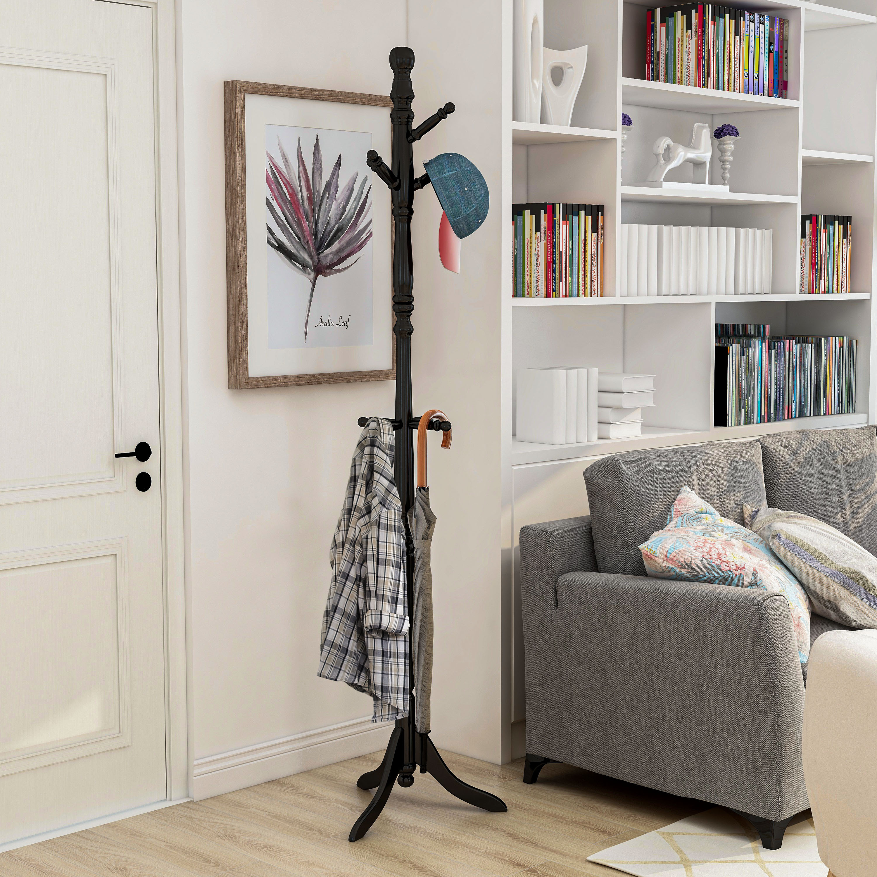 Furniture of America IDF-AC6211BK Coatrack-Stands-Pedestals - View #2