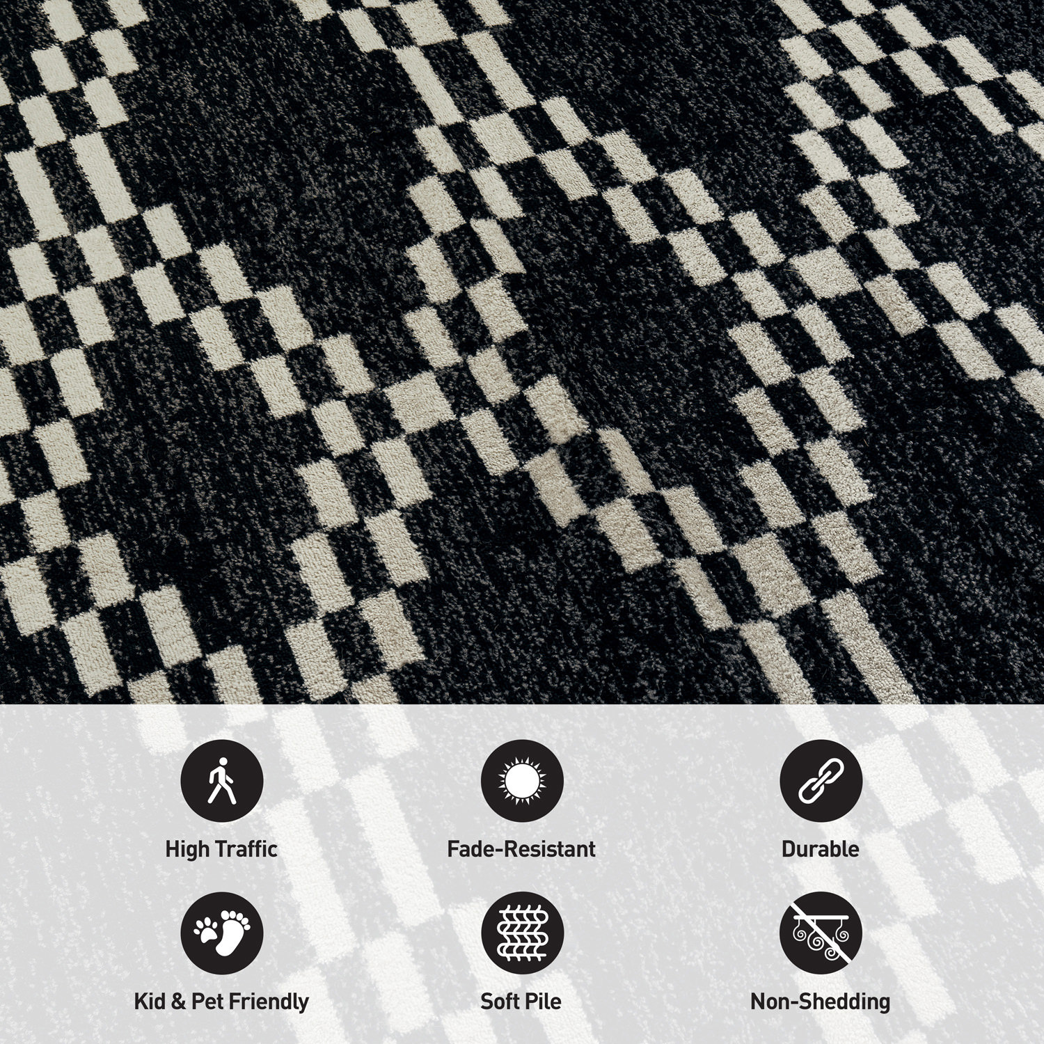 World Rug Gallery WR92BLACK4X6 rugs - View #7