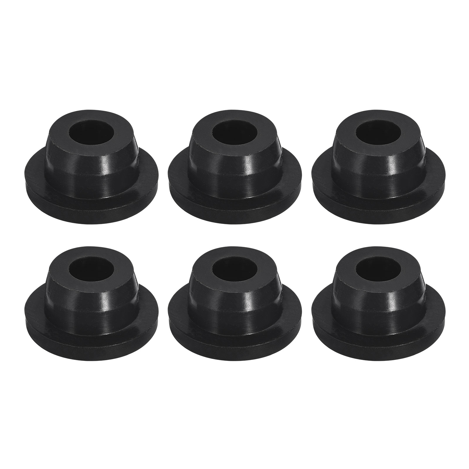 Unique Bargains 6pcs Black Plug Holes H19 Waterproof Rubber Button Plug for 19mm / 0.75inch Hole #S26051300UX4983
