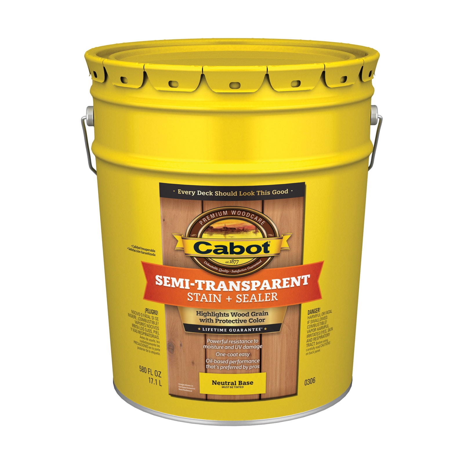 Cabot Cordovan Leather Semi-transparent Exterior Wood Stain and Sealer  (1-quart) in the Exterior Stains department at