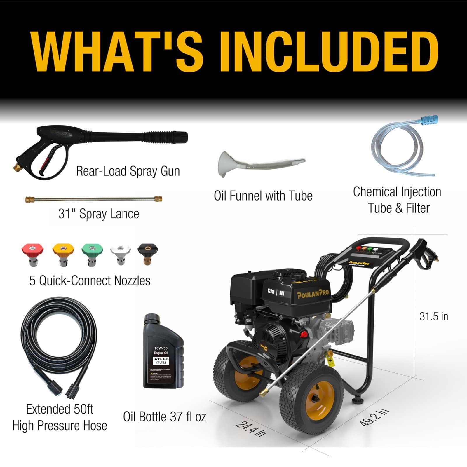 Poulan Pro PPW4400 Gas-Pressurewashers - View #9