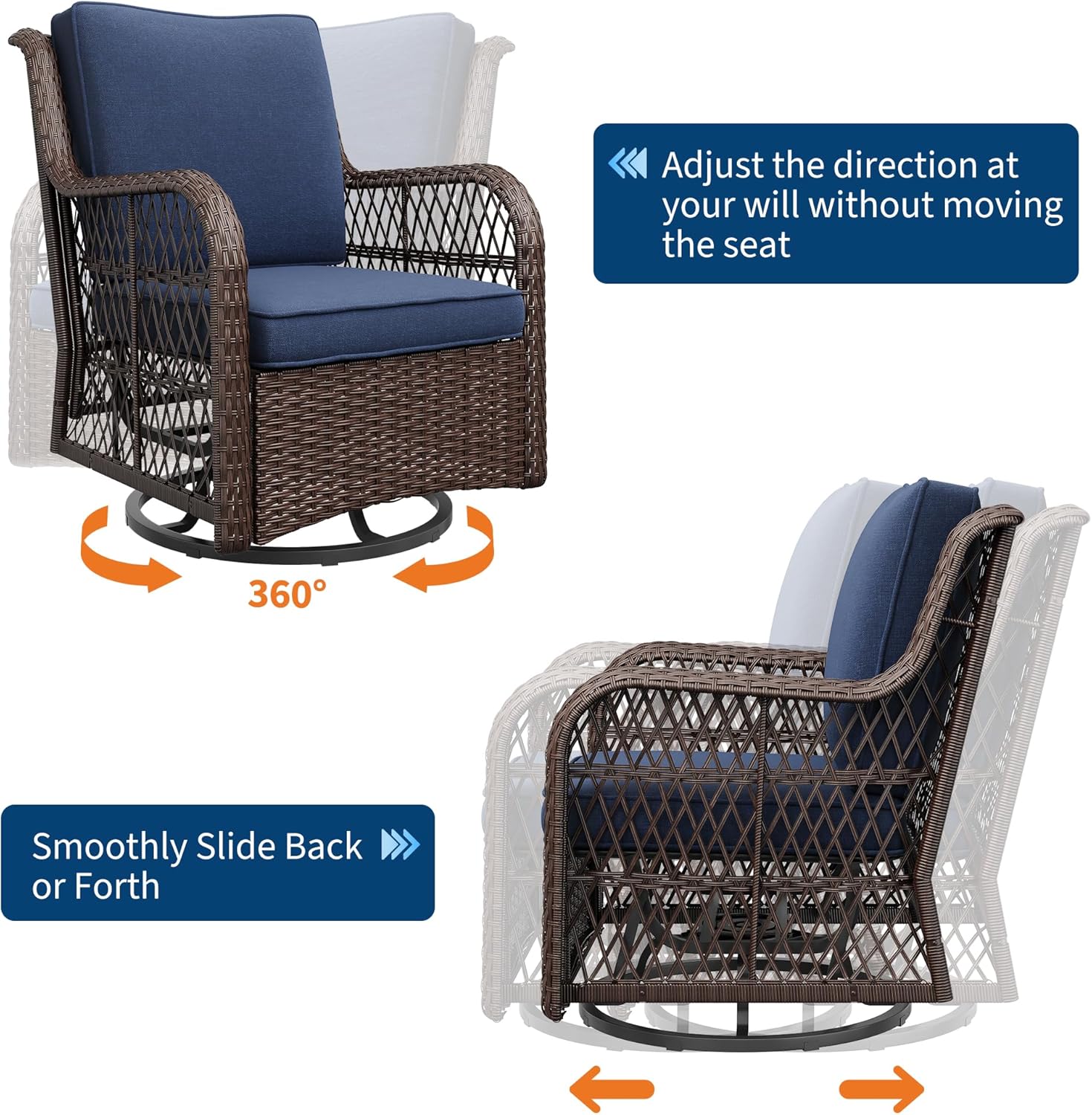Garvee ZHY6-PPG-33BRFVHV Patio-Chairs - View #3