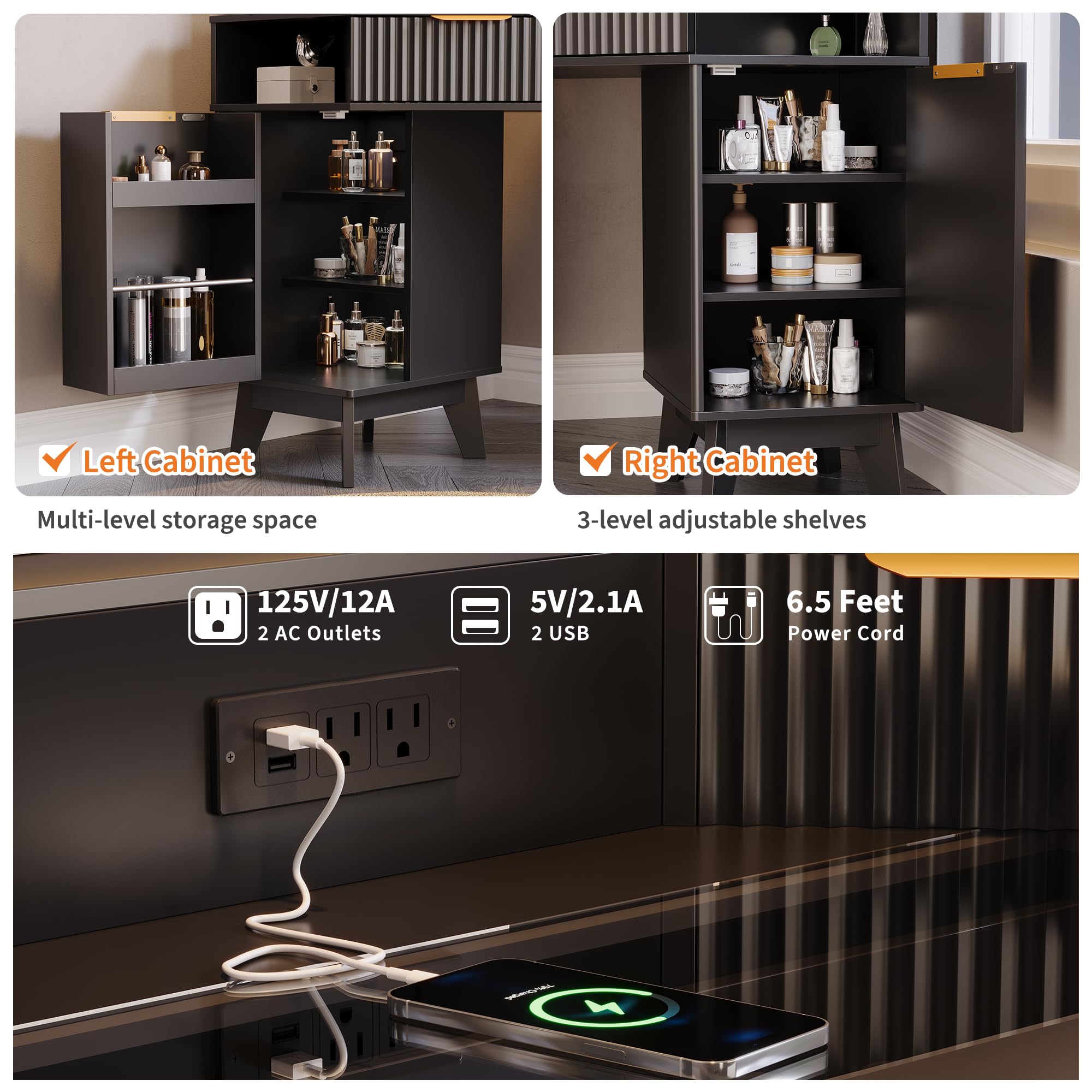 Garvee HHZ-PHK-35ASVY9P Bedroom-Vanities - View #6