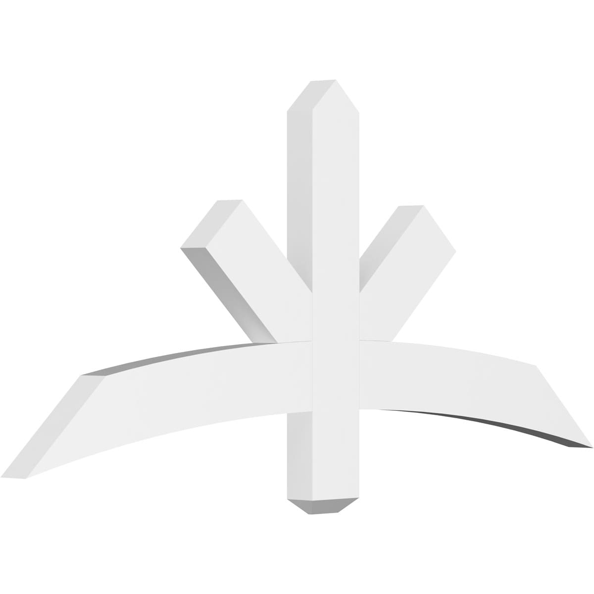 Ekena Millwork GBP048X22X0204ALB00 Alberta White PVC Gable bracket