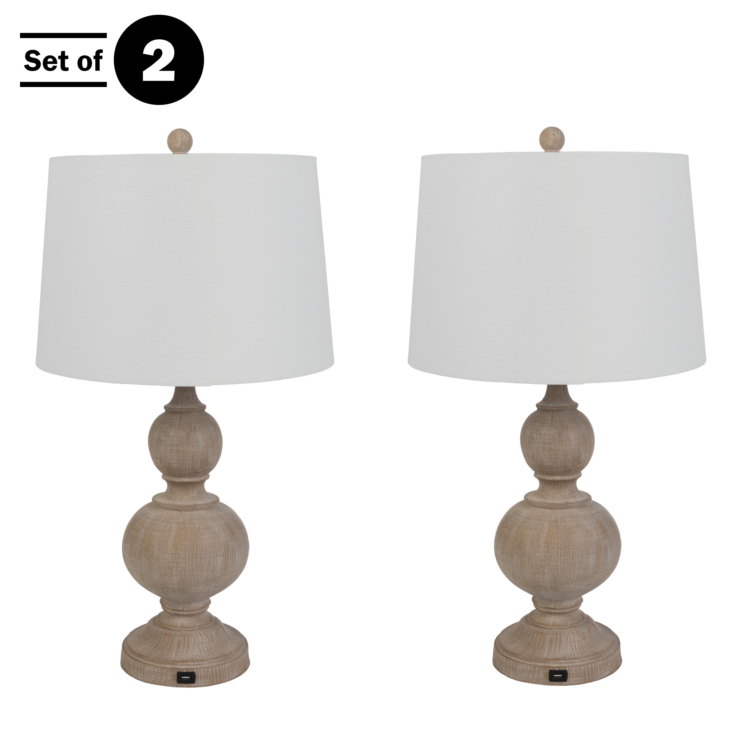 Lavish Home 72-LMPST2-20-USB Table-Lamps - View #5