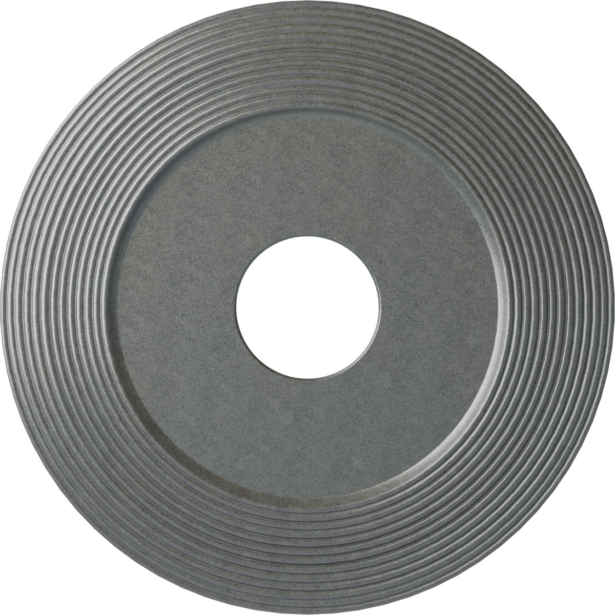 Ekena Millwork CM16ADPLS Adonis 16.125-in W x 16.125-in L Painted Platinum Polyurethane Whole Ceiling Medallion