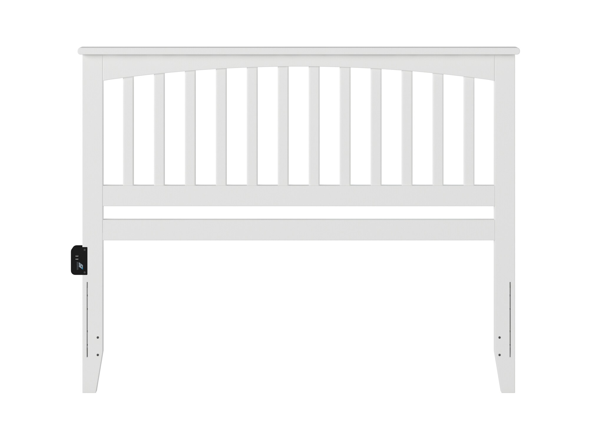 AFI Furnishings Traditional Mission Style Queen Headboard in White ...