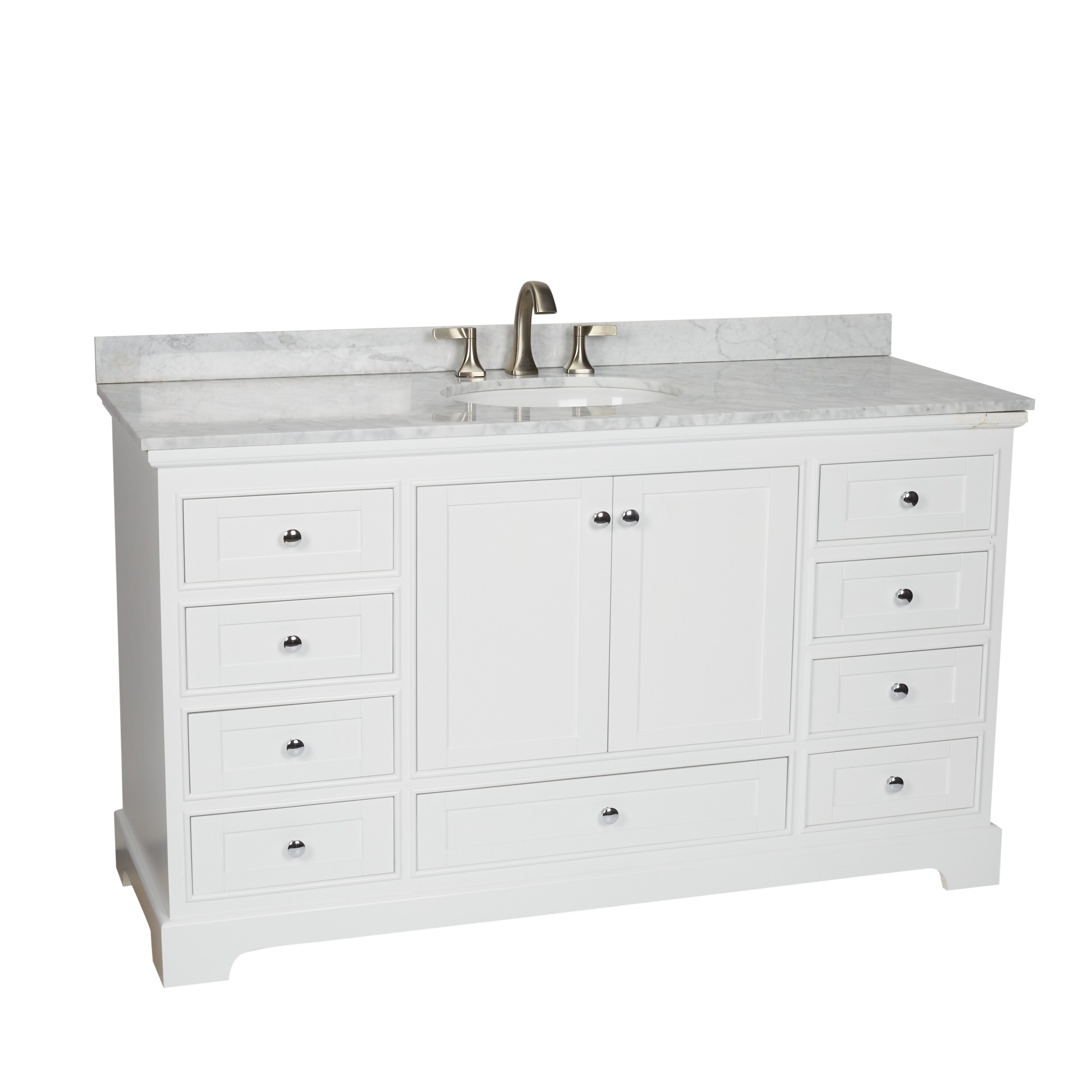 Wyndham Collection WCS202060SWHCMUNOMXX Bath-Vanity-Combo - View #5