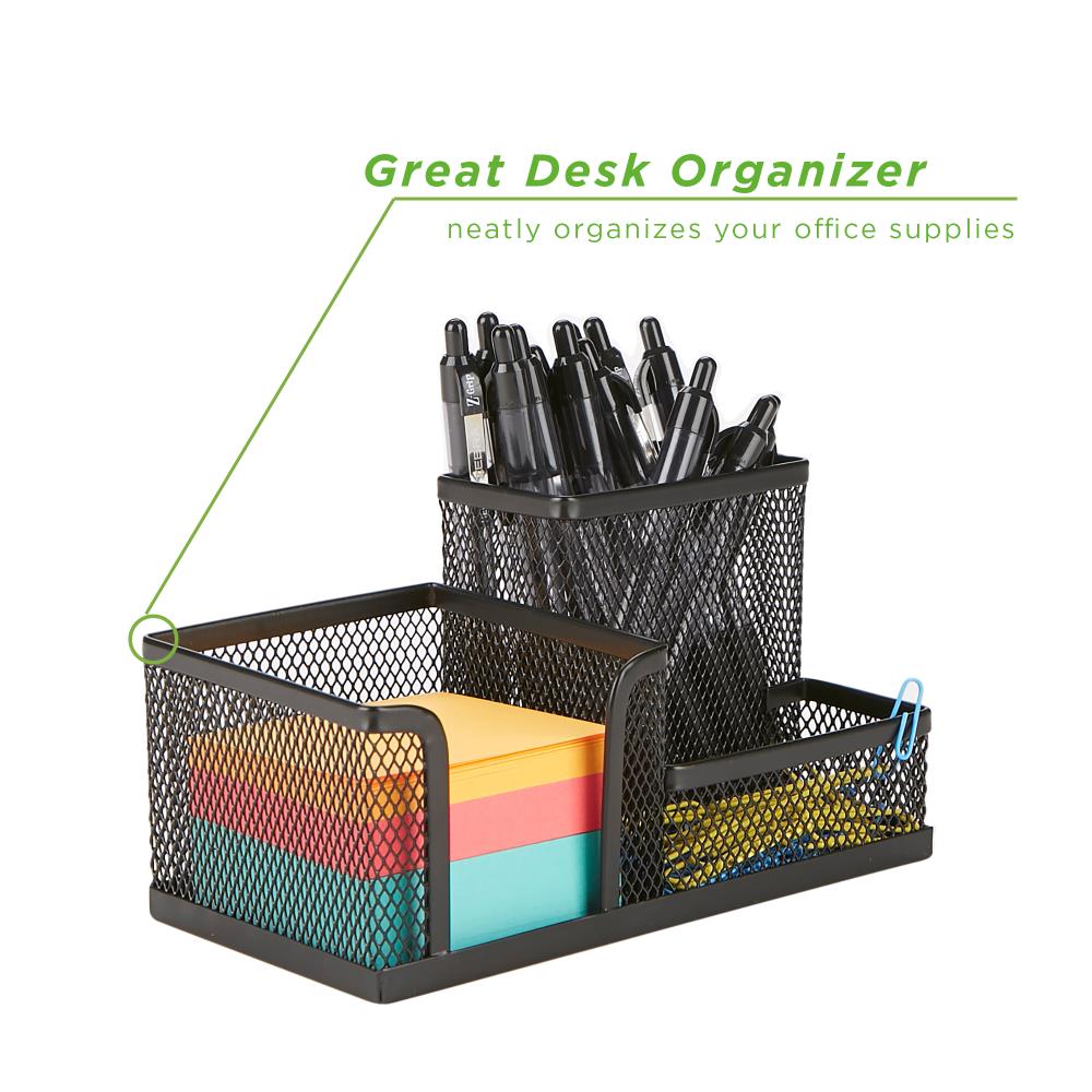 Simply Genius (8 Piece) Office Desk Accessories Computer Desk Organizer Set Office Supplies File Notebook Pencil Holder