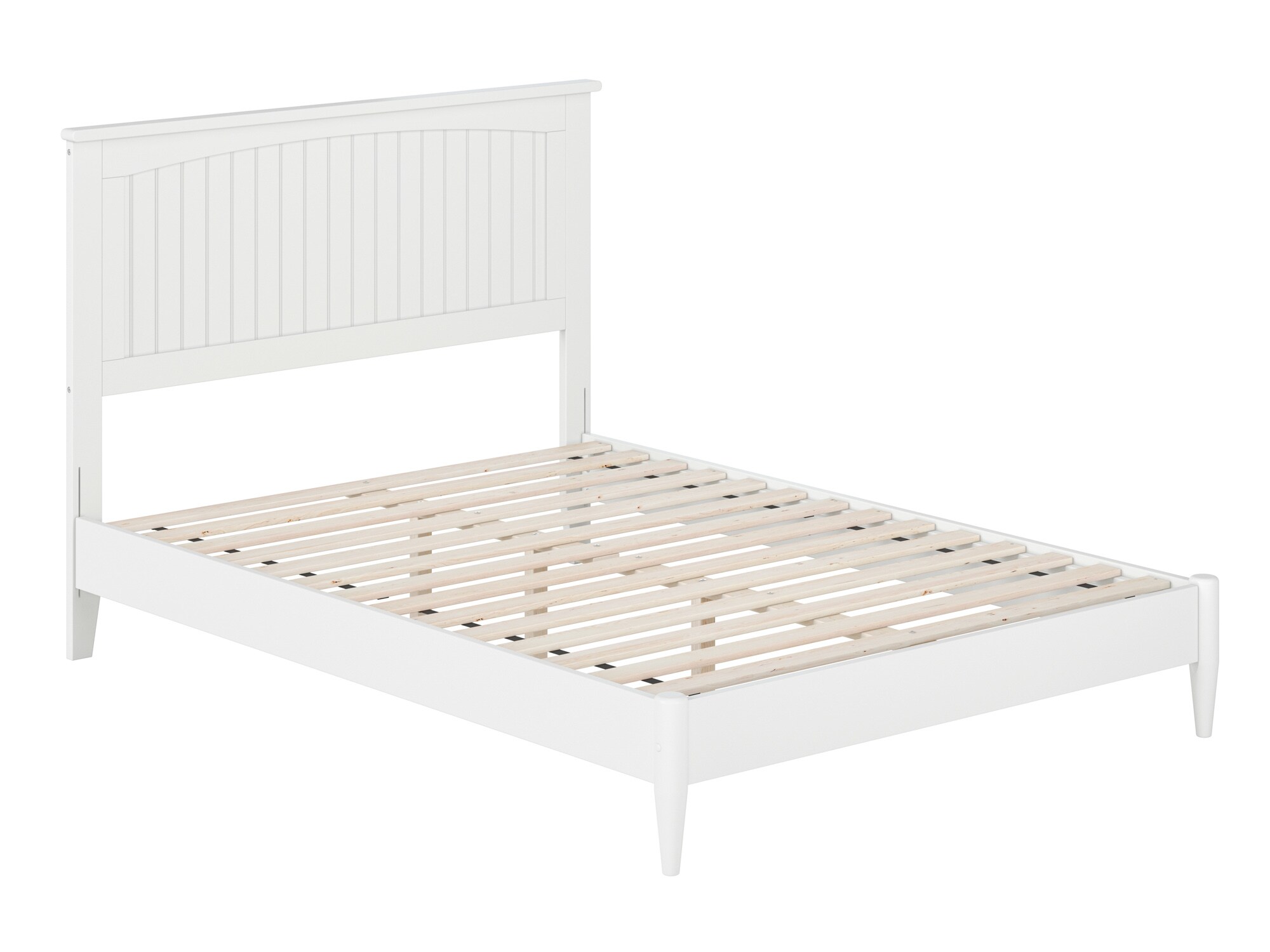 AFI Furnishings AR8278032 White Full Wood Low-profile Bed