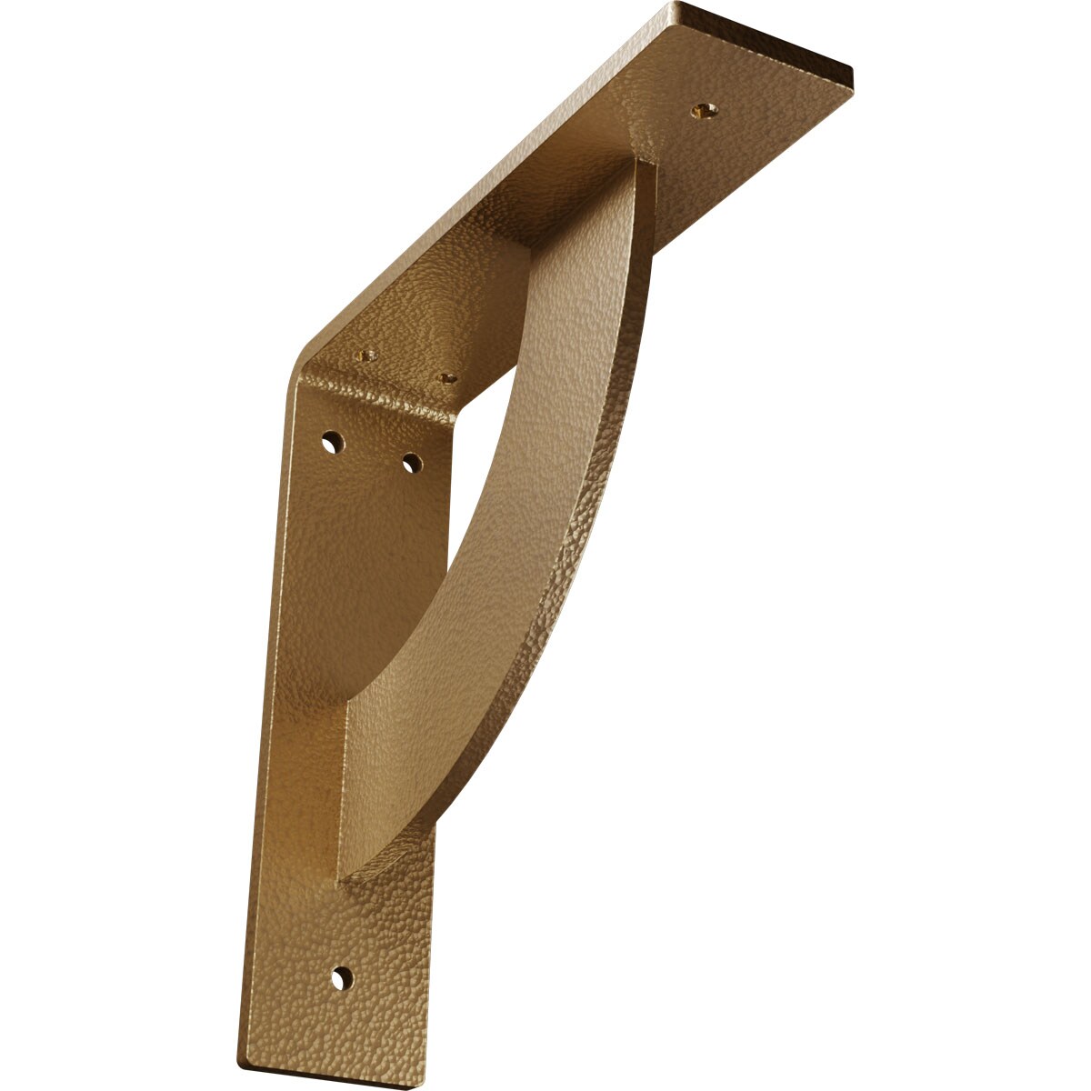 Ekena Millwork BKTM02X08X08BUHGO Bulwark 8-in x 2-in x 8-in Gold Steel Countertop support bracket