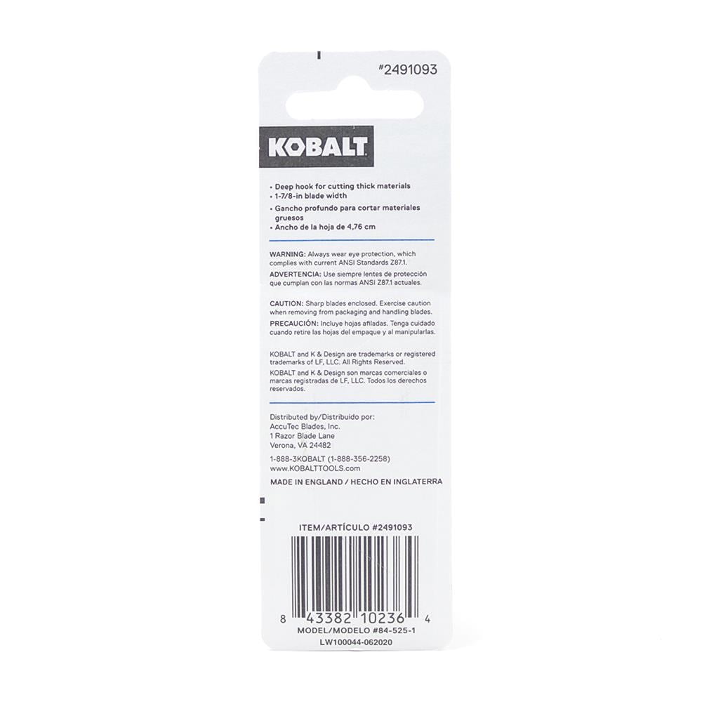 Kobalt Carbon Steel Hook Utility Razor Blade(5-Pack) in the