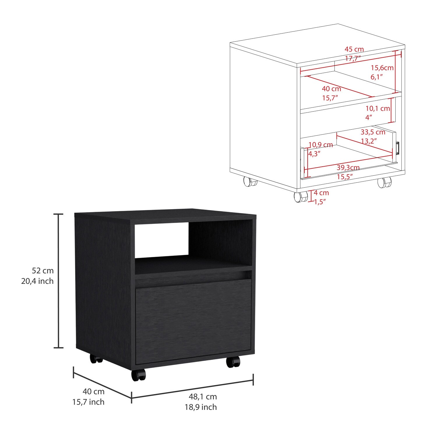 Streamdale Furniture B07092130 nightstands - View #3
