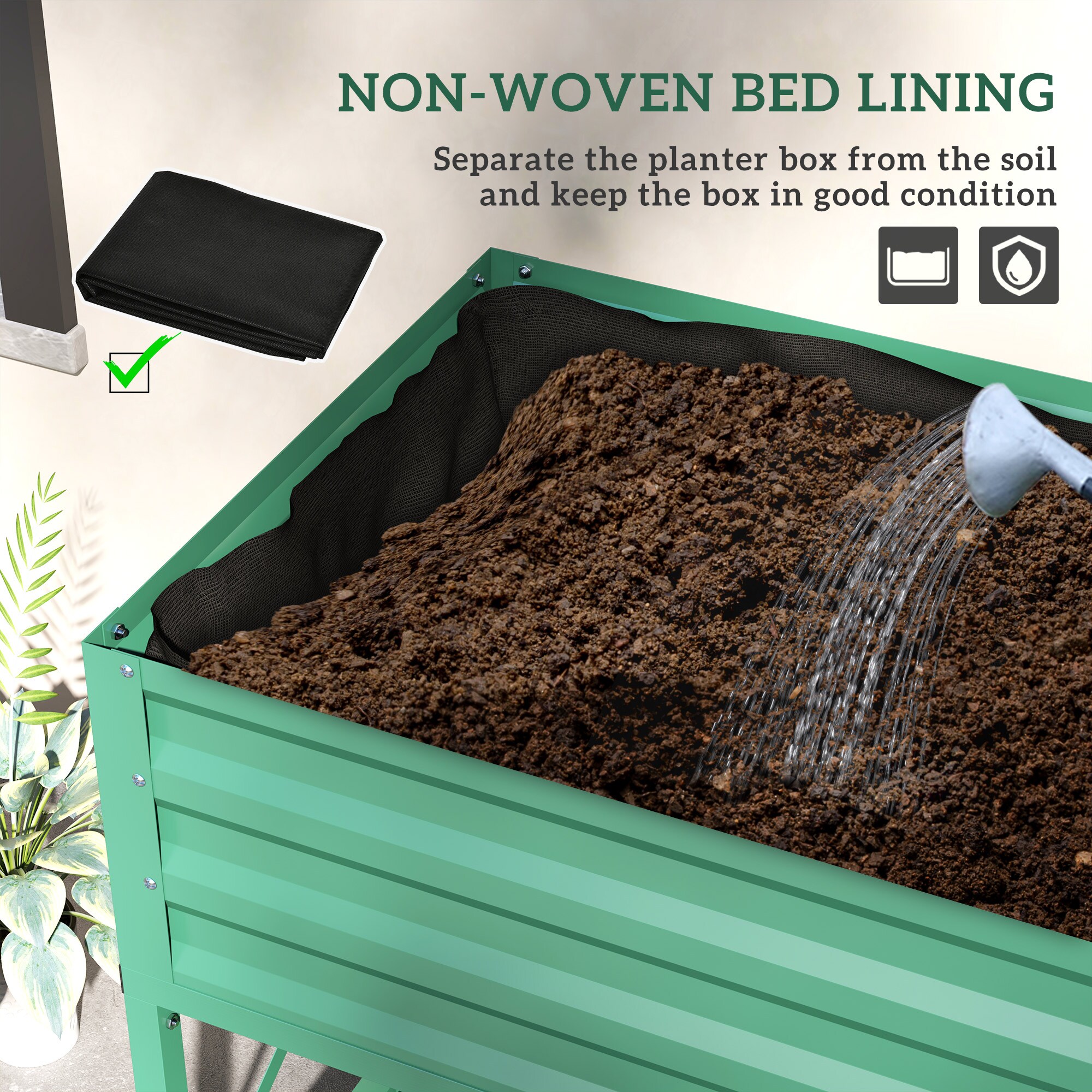 Outsunny 84H-032V00GN Raised-Planter-Boxes - View #7