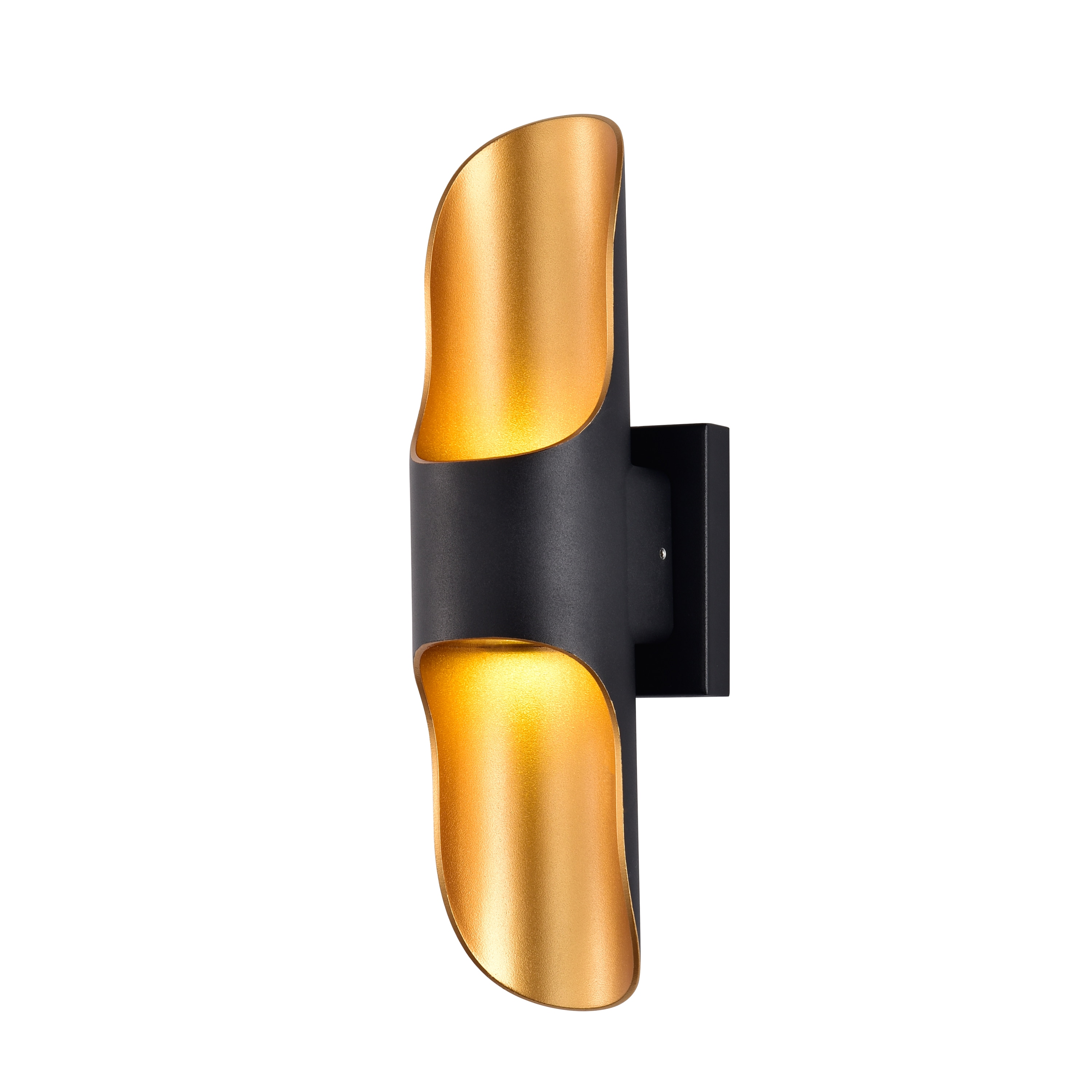 C Cattleya CA1936-W 14.5-in H Multiple finishes Gold Hardwired Integrated LED Outdoor Wall Light