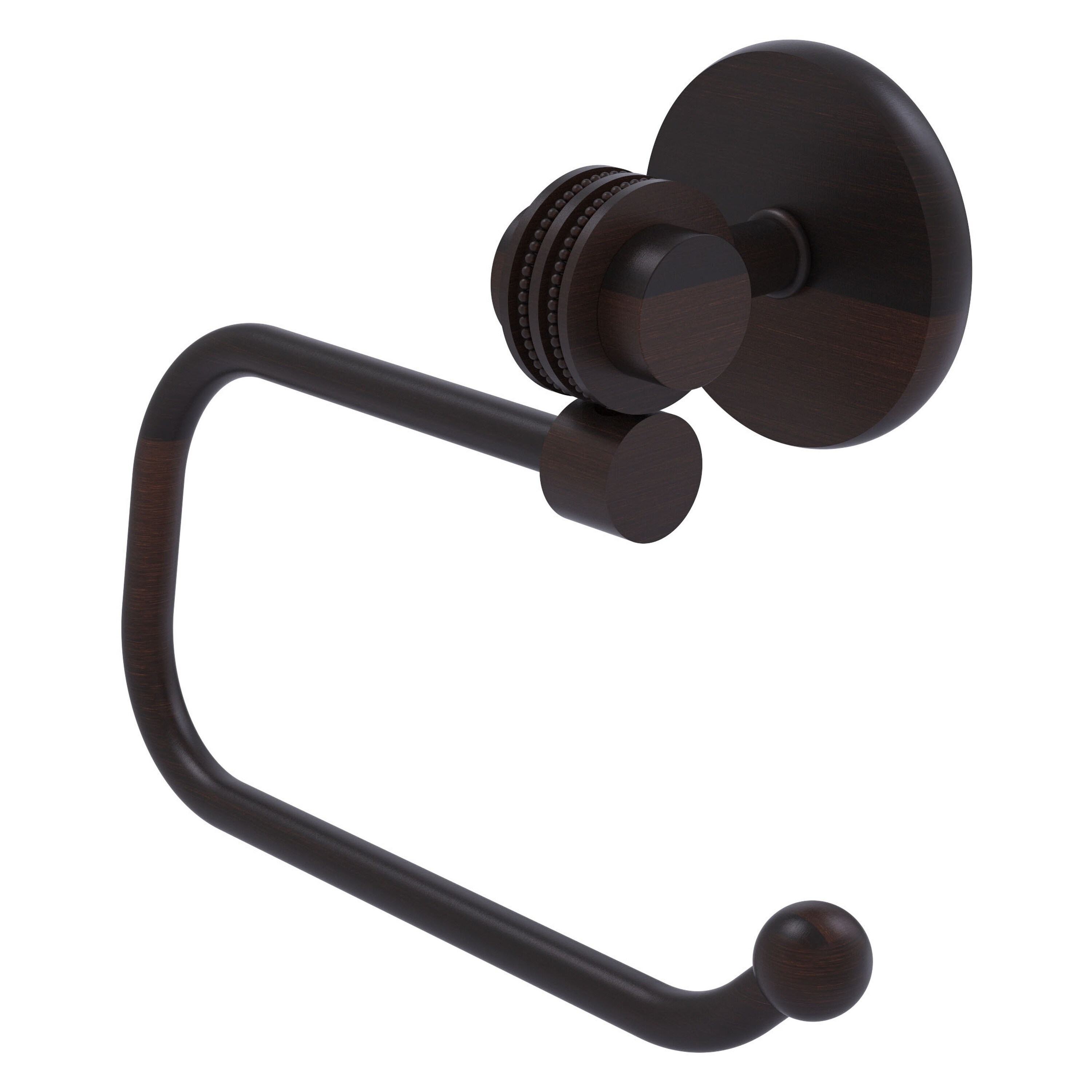 Allied Brass 7224ED-VB Satellite Orbit Two Venetian Bronze Wall mount Single post Toilet Paper Holder 1 -Rolls with Storage