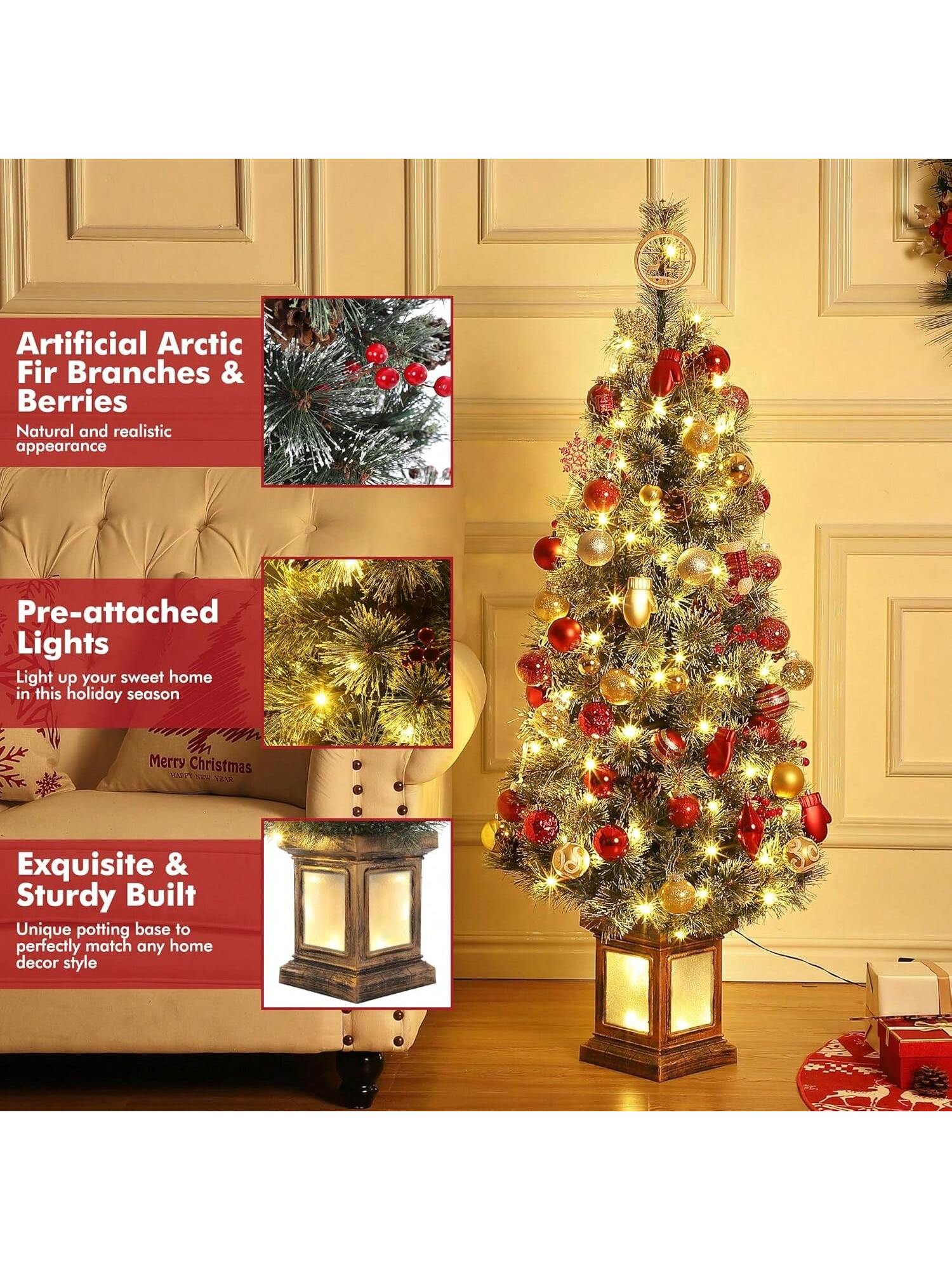 Qeetex PHO-0WIP9XVN-HF4 Artificial-Christmas-Trees - View #6
