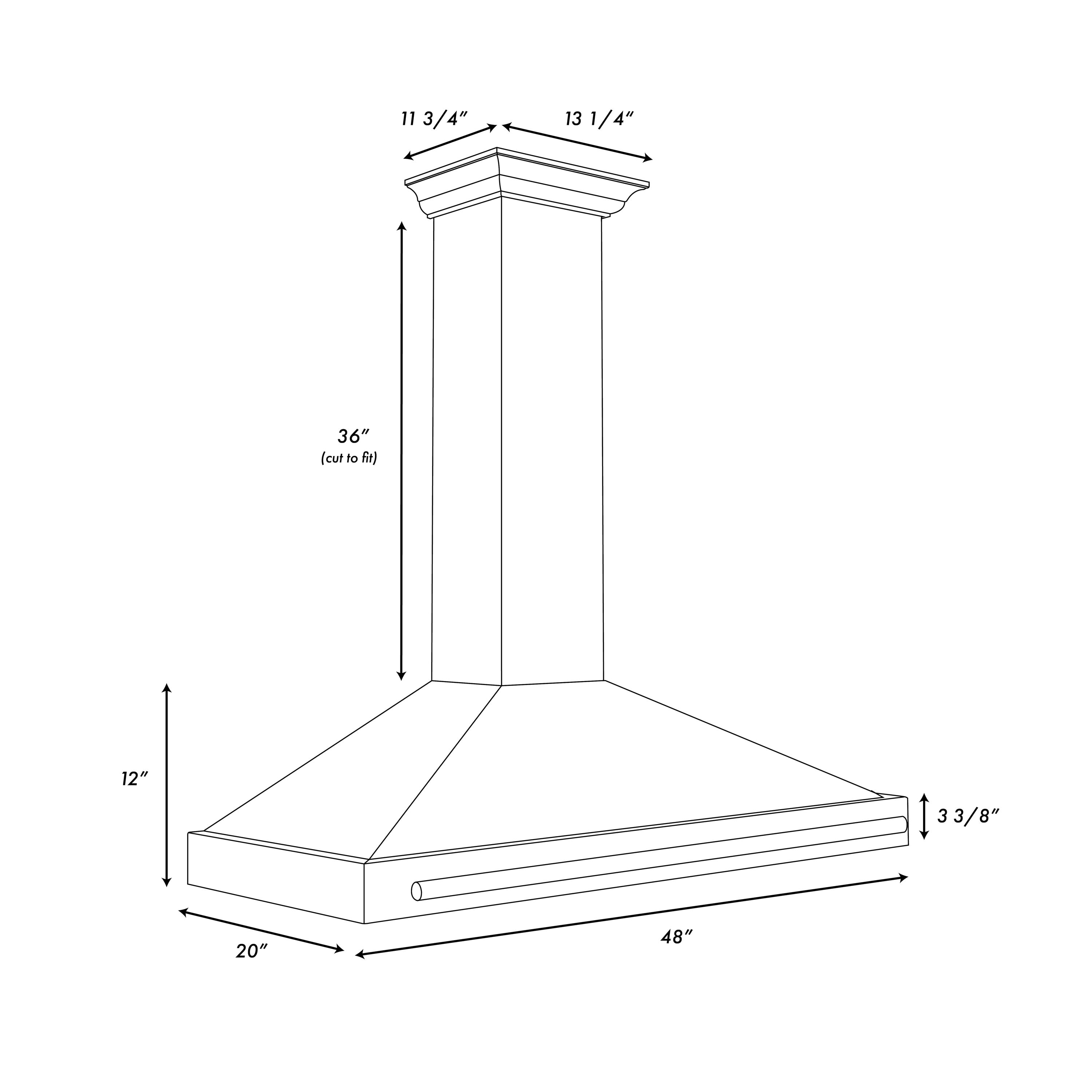 ZLINE KITCHEN & BATH BSKB4Z-48-CB Wall-Mounted-Range-Hoods - View #5