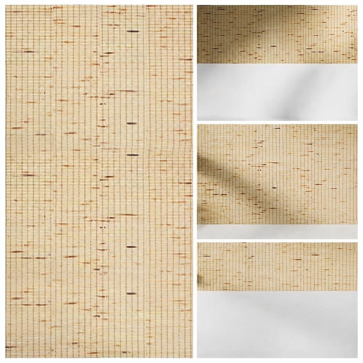 Etokfoks  Bamboo Wall Panel 4 Pack 47 2x11 8x0 08 in Natural Eco Friendly Interior and Exterior Use