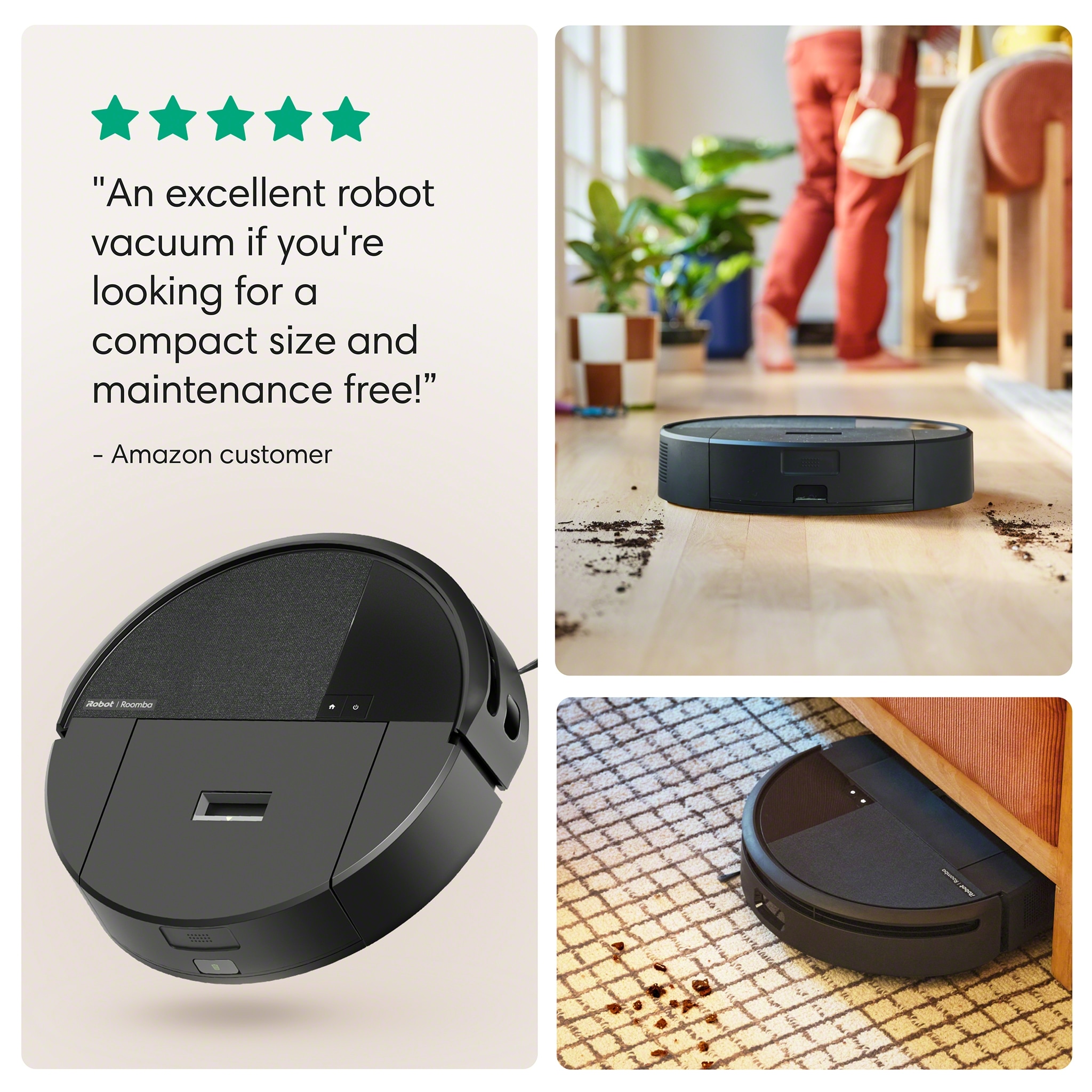 iRobot Roomba 205 DustCompactor Auto Charging Robotic Vacuum